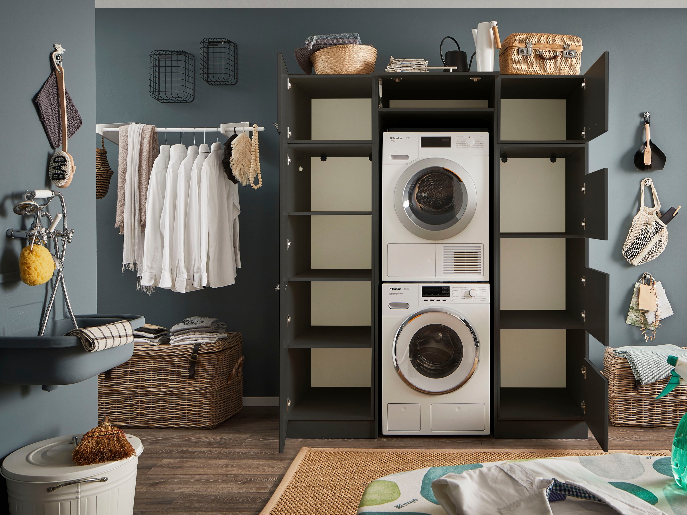 Laundreezy Mehrzweckschrank-Set "LAUNDREEZY LDLK3", Breite 167,5 cm günstig online kaufen