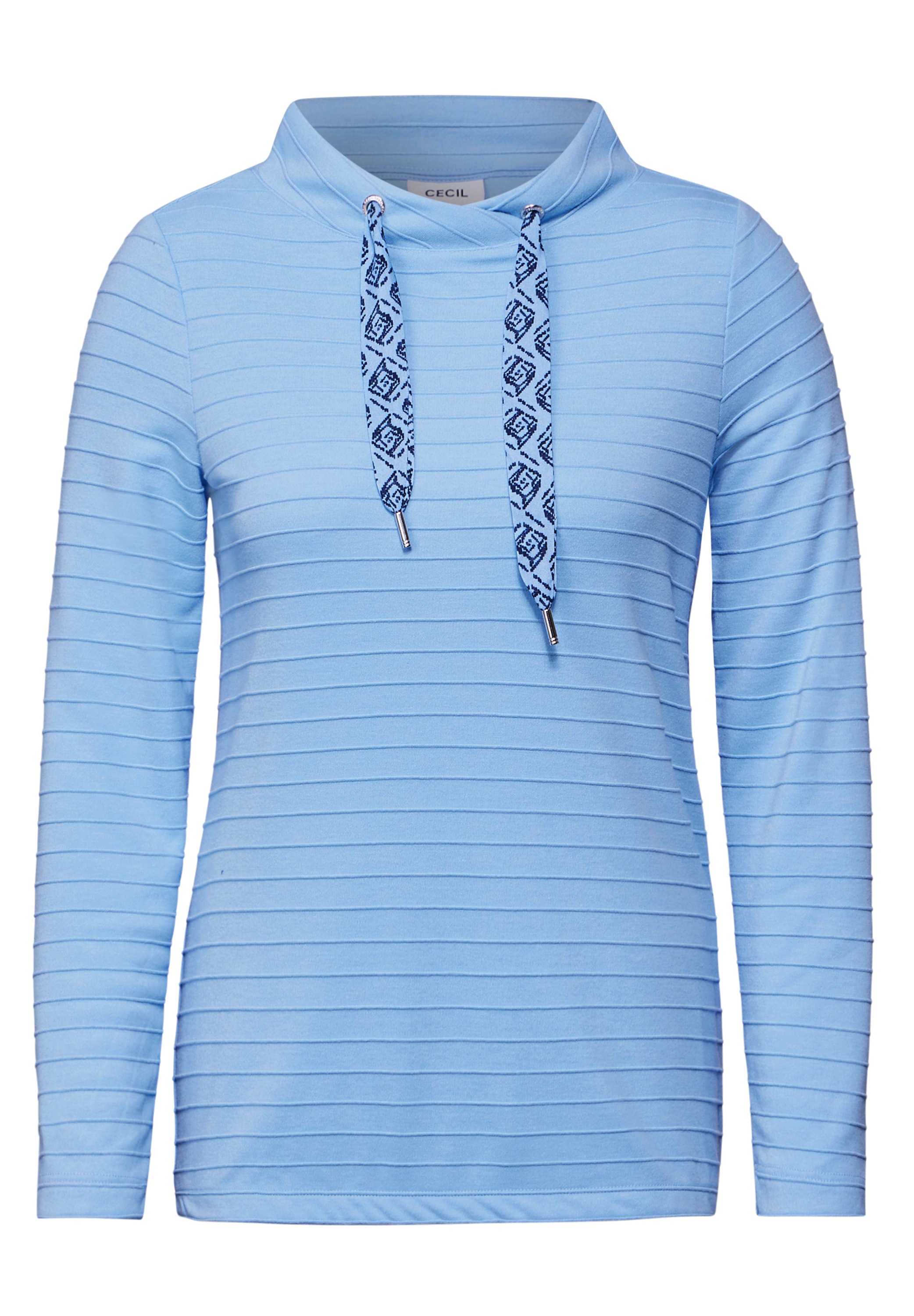 Cecil Langarmshirt, mit Materialmix