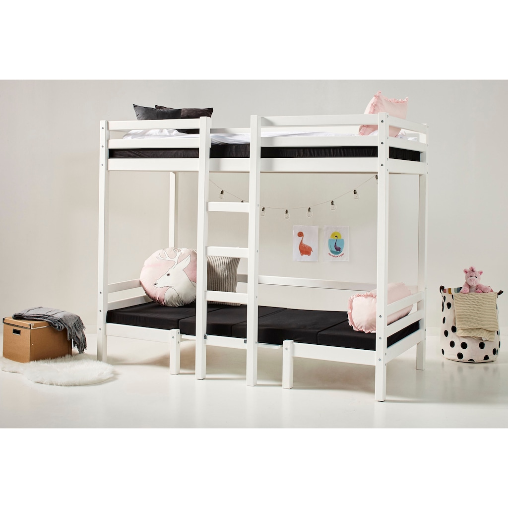 Hoppekids Hochbett »ECO Dream JUMBO«, mit Sitzgruppe, Matratzen & Kissen-Set