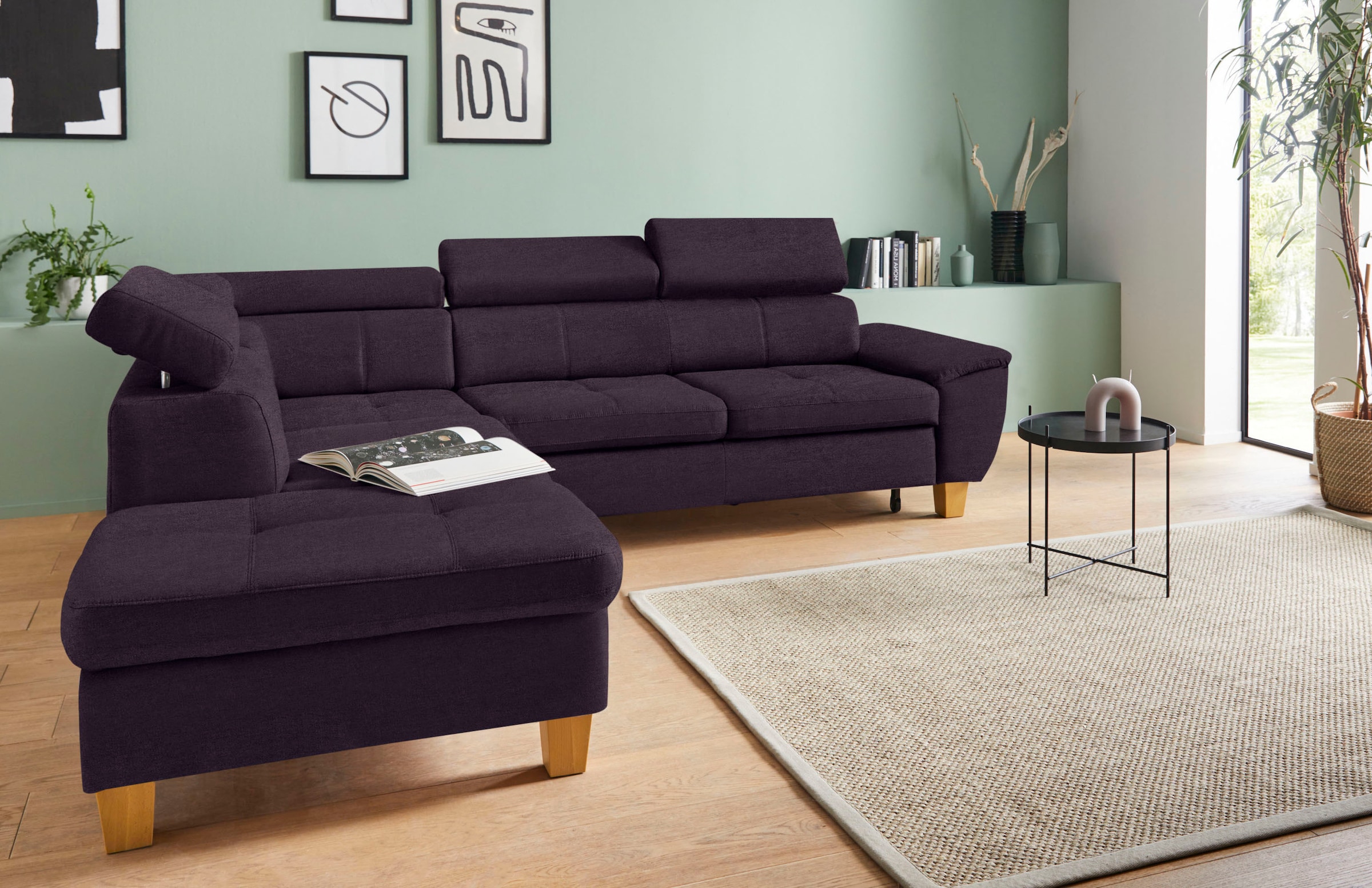 exxpo - sofa fashion Ecksofa "Enya, aufwendige Detailverarbeitung, hoher Si günstig online kaufen