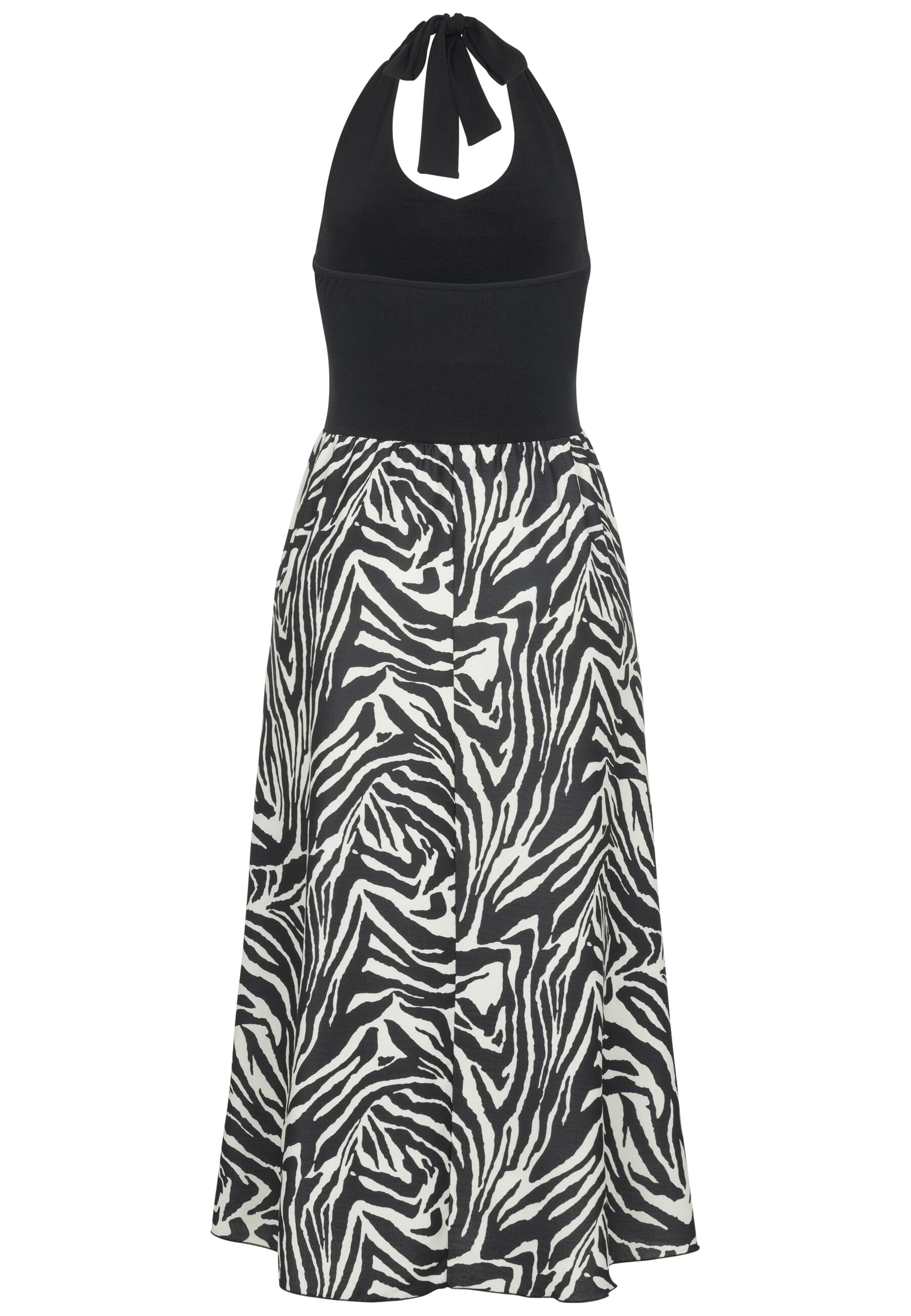 CLOUD 5IVE Shirtkleid "CLOUD 5IVE Maxi Neckholder-Dress with zebra print" 1 günstig online kaufen