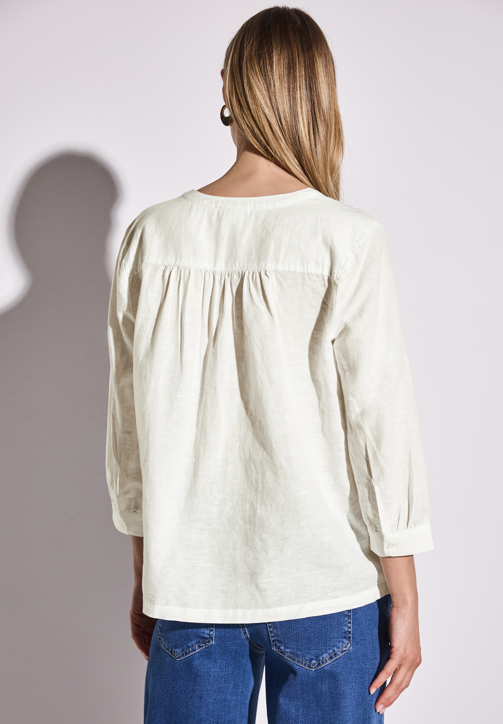 STREET ONE Klassische Bluse, mit 3/4 Ärmeln