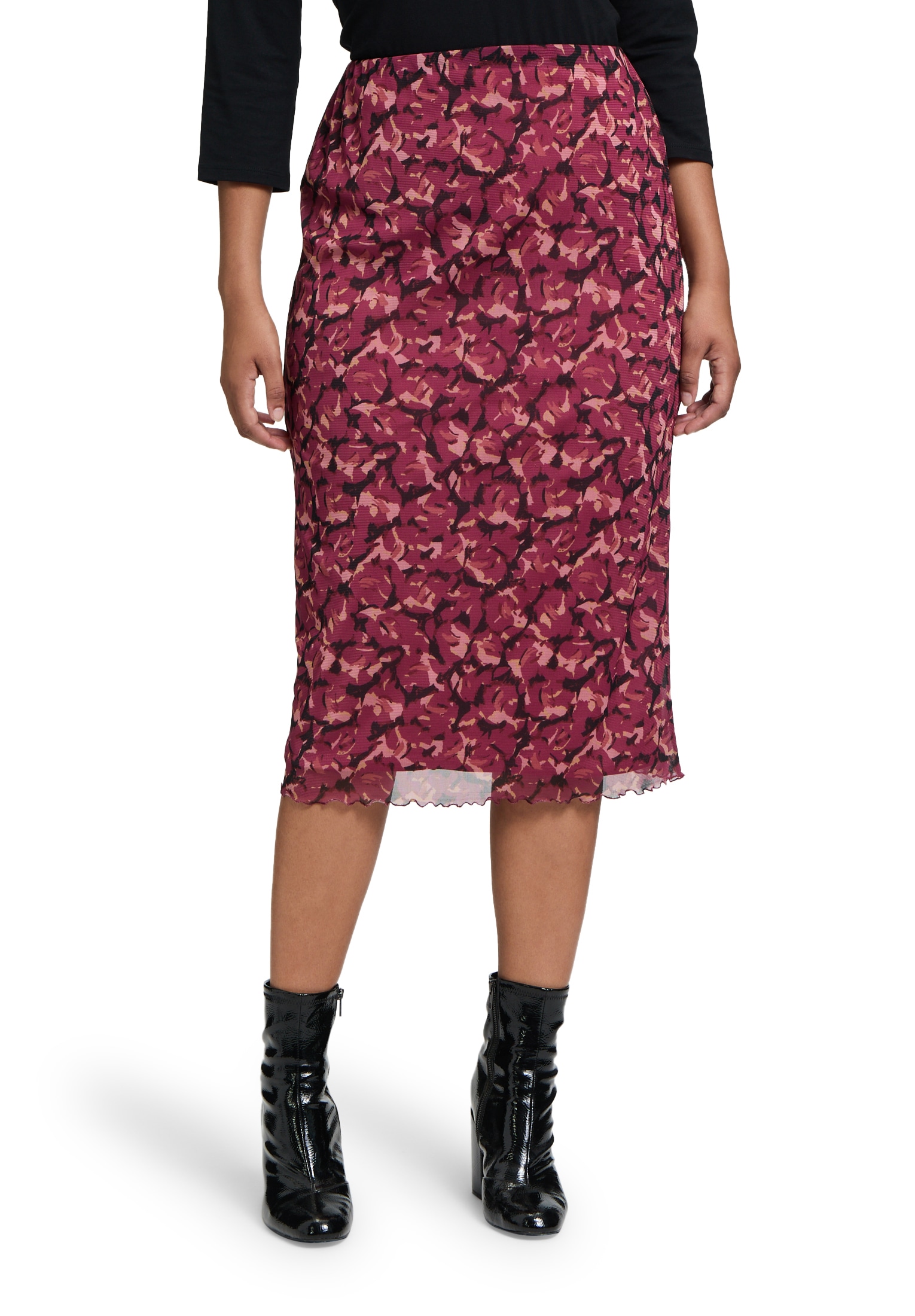 Cartoon Midirock "Cartoon Damen Midirock mit Gummizug", Material günstig online kaufen