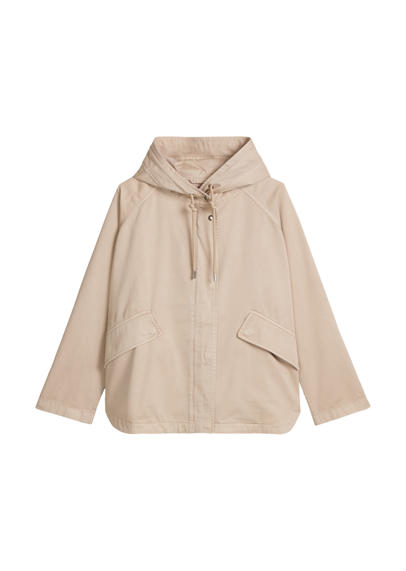 Marc O'Polo Outdoorjacke »aus Organic Cotton-Twill« mit Kapuze