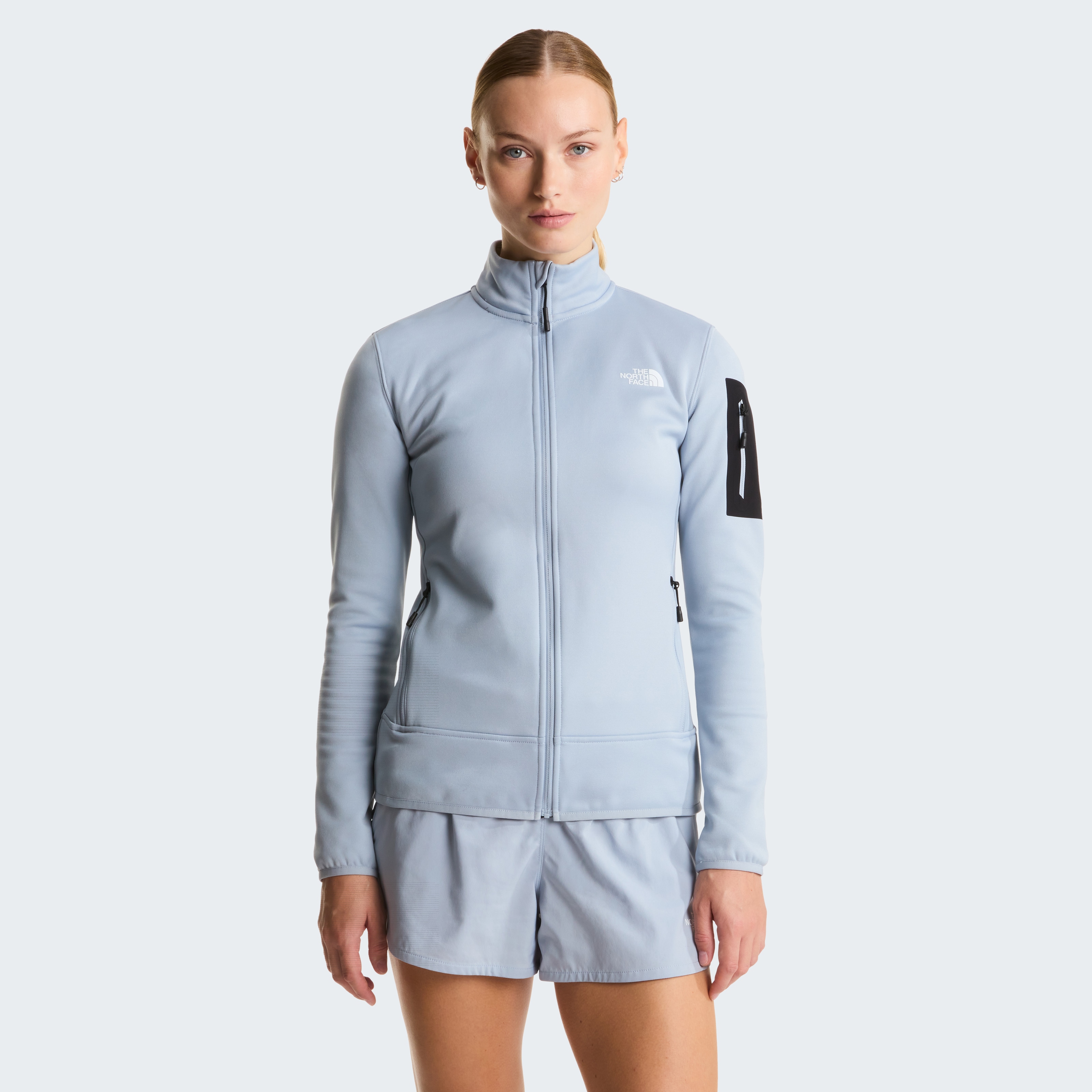 The North Face Fleecejacke "W MISTYESCAPE FLEECE" für Sport- und Outdooraktivitäten, dehnbares Material