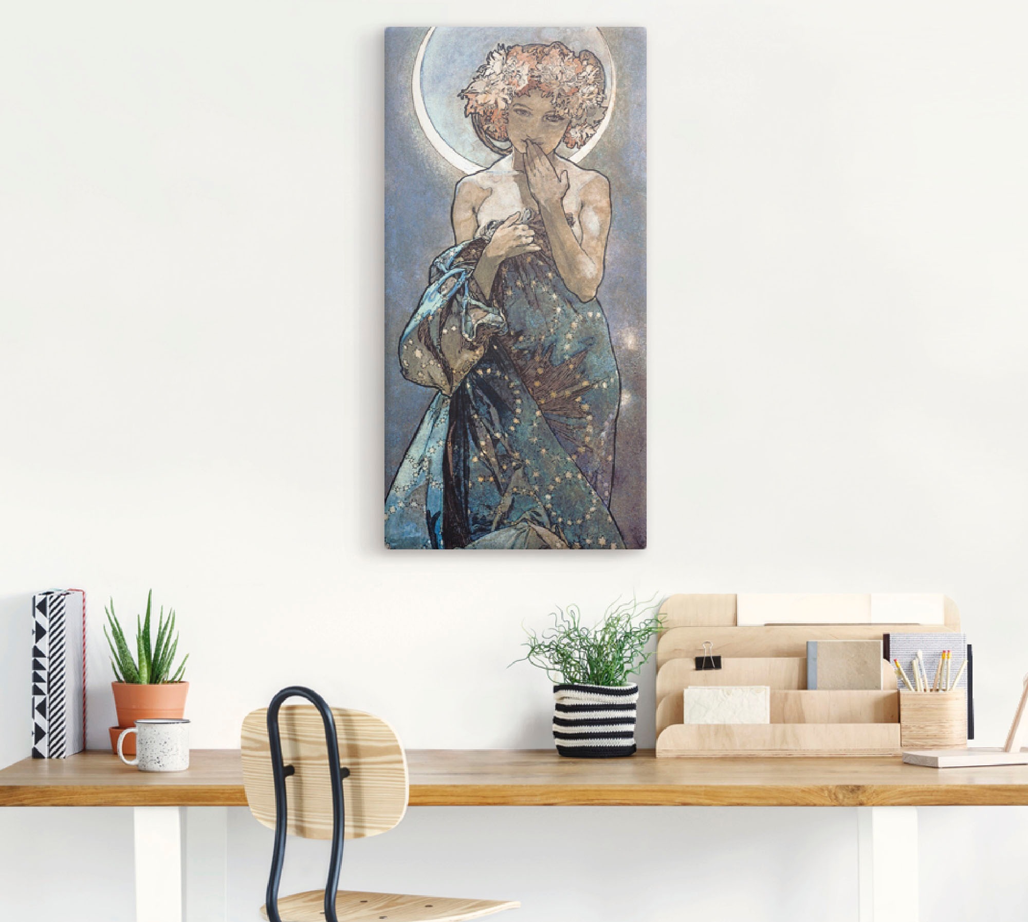 Artland Wandbild »Sterne Der Mond 1902«, Frau, (1 St.), als Alubild, Outdoorbild, Leinwandbild, Poster, Wandaufkleber