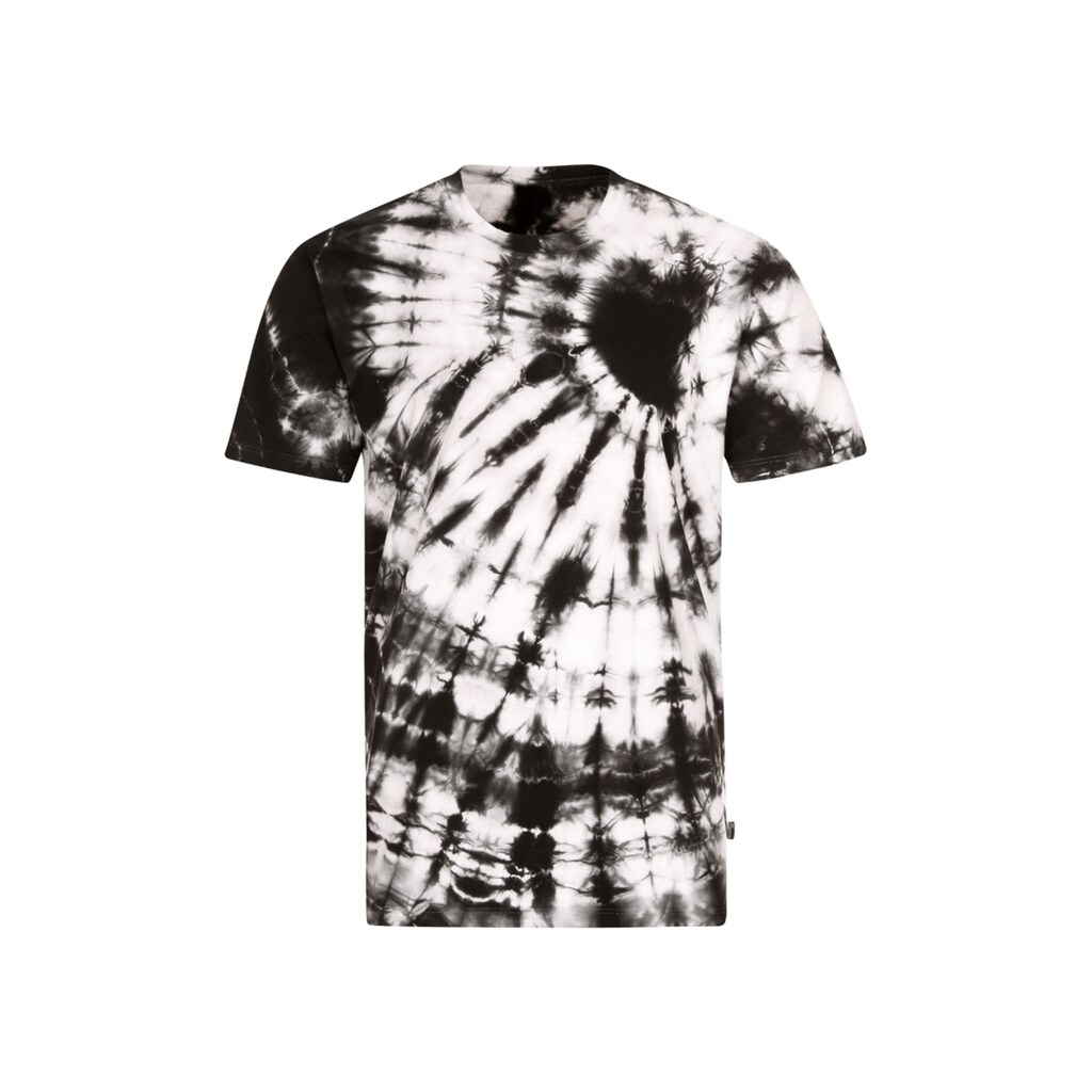 Herrenmode Trigema T-Shirt, im Batik-Look aus Baumwolle schwarz Herrenmode Trigema T-Shirt, im Batik-Look aus Baumwolle schwarz