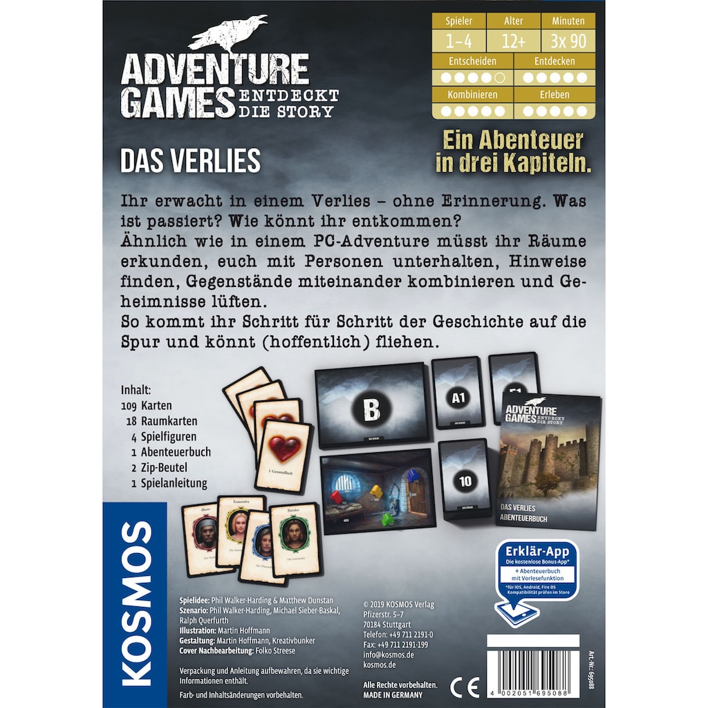 Kosmos Spiel »Adventure Games - Das Verlies«, Made in Germany