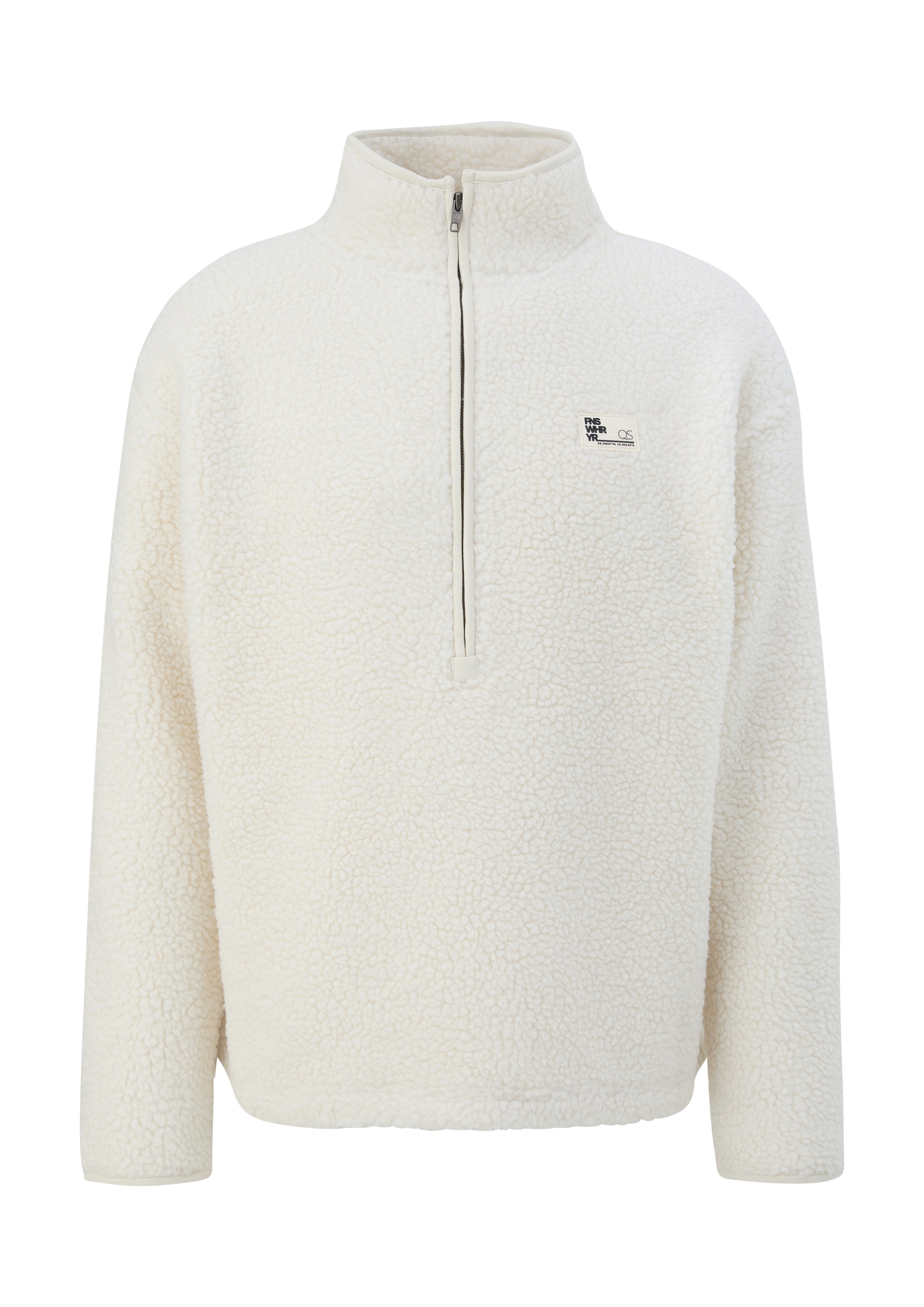 QS Sweatshirt, mit Label-Patch