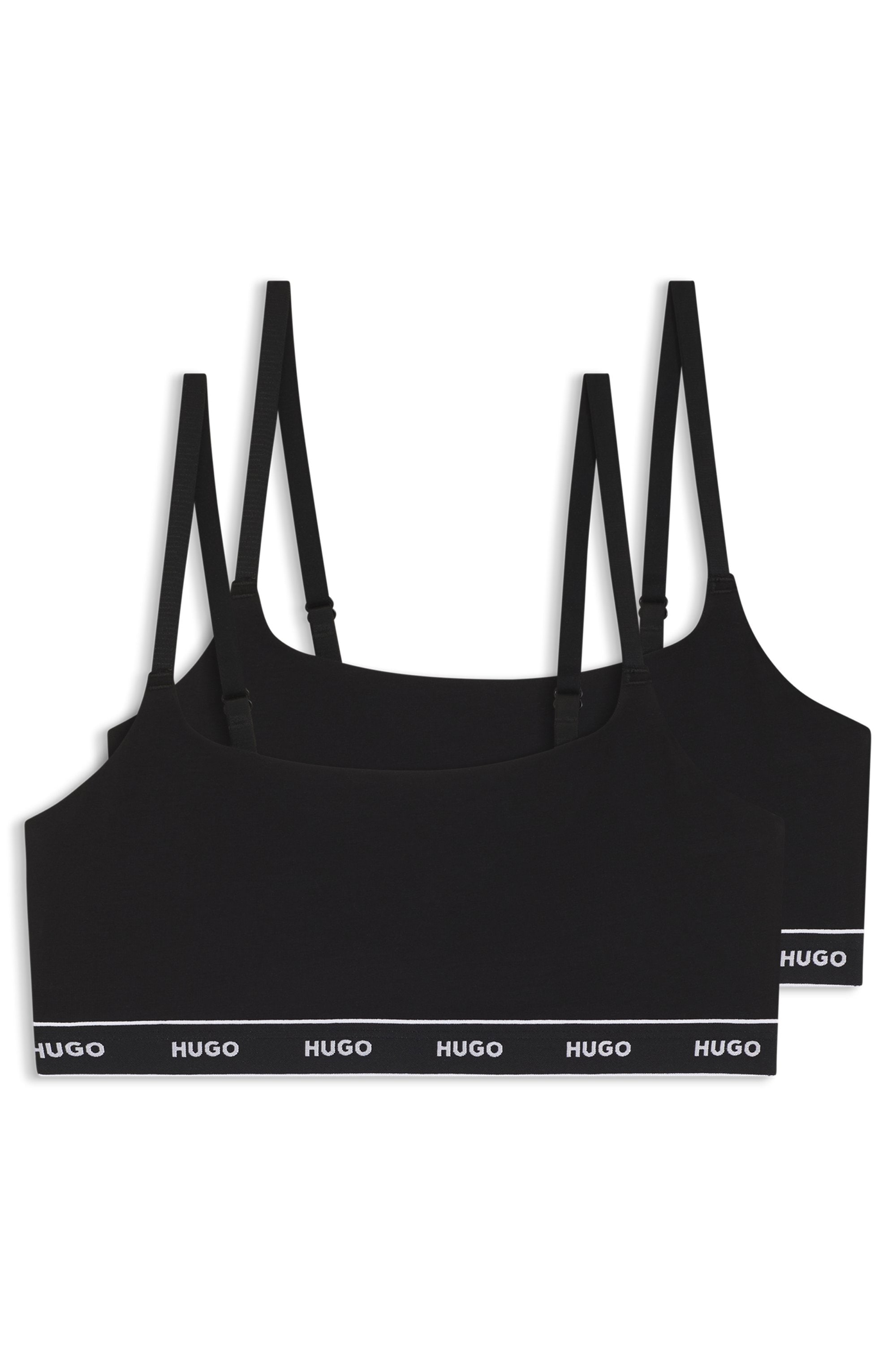 HUGO Underwear Bralette "TWIN BRALETTE DESIGN" 2 ohne Verschluss, ohne Polsterung