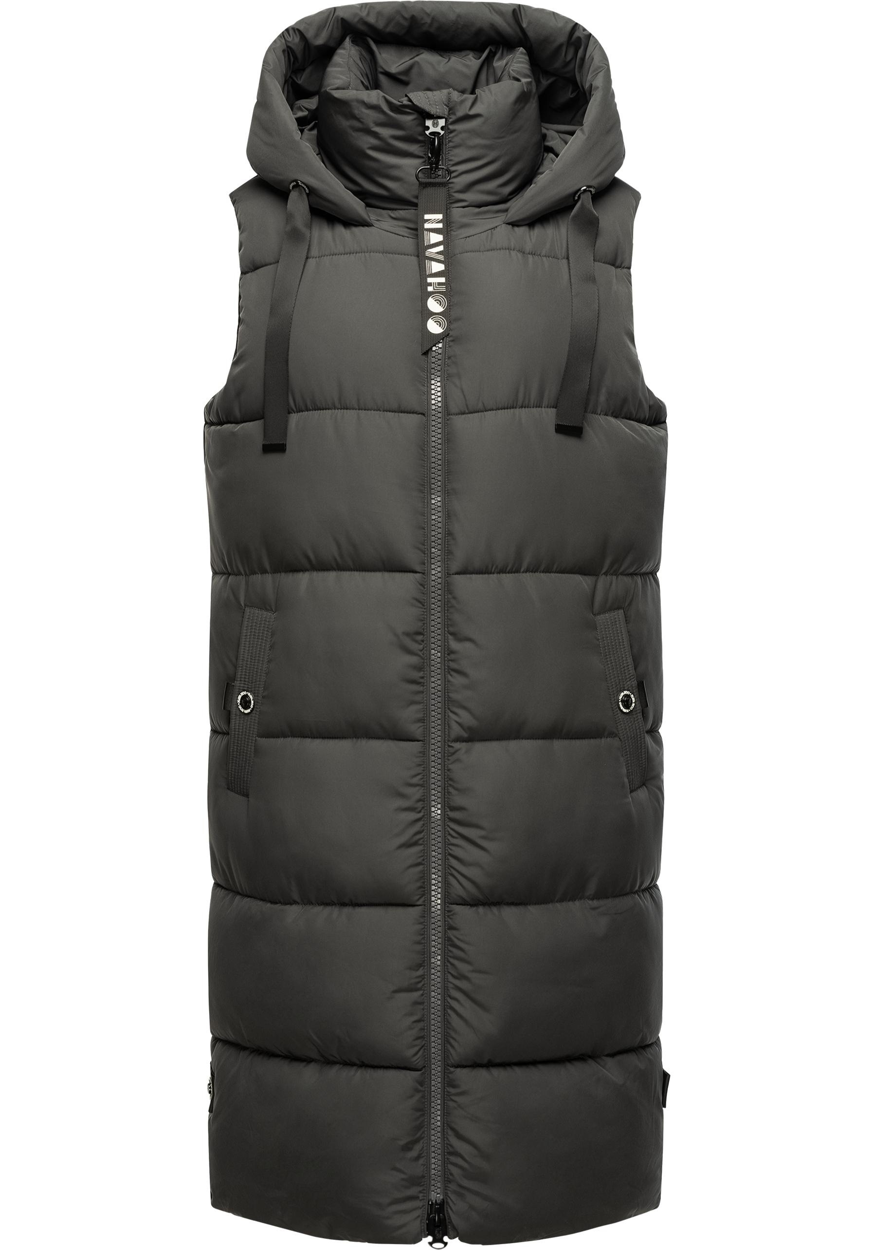 Navahoo Steppweste "Schnuffelchen" 1 Stk. warme Damen Outdoor-Weste lang mi günstig online kaufen