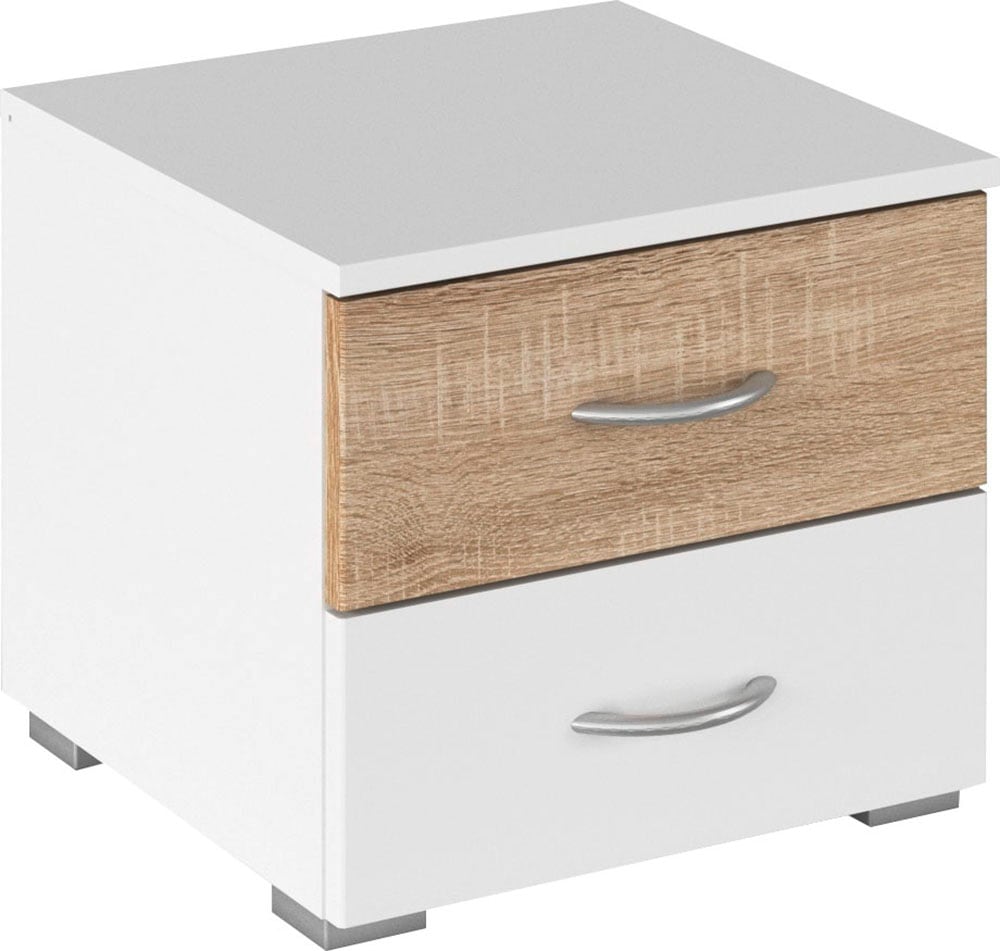 rauch Nachtkommode "Nachttisch Nachtkonsole Beistelltisch Kommode Sideboard NOOSA", mit farblich abgesetzter Schublade M