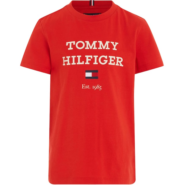 Black Friday Tommy Hilfiger T-Shirt »TH LOGO TEE S/S«, mit großem  Logoschriftzug | BAUR