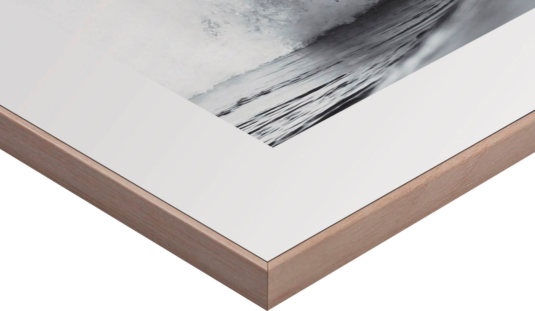 Reinders! Wandbild »Slim Frame Wood 50x50 Wave«