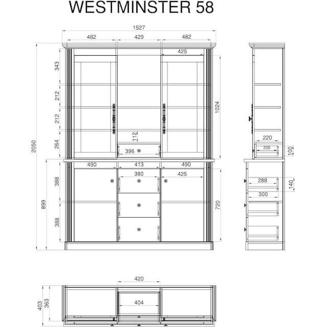 Home affaire Buffet »WESTMINSTER«, im angesagten Landhaus-Look bestellen |  BAUR