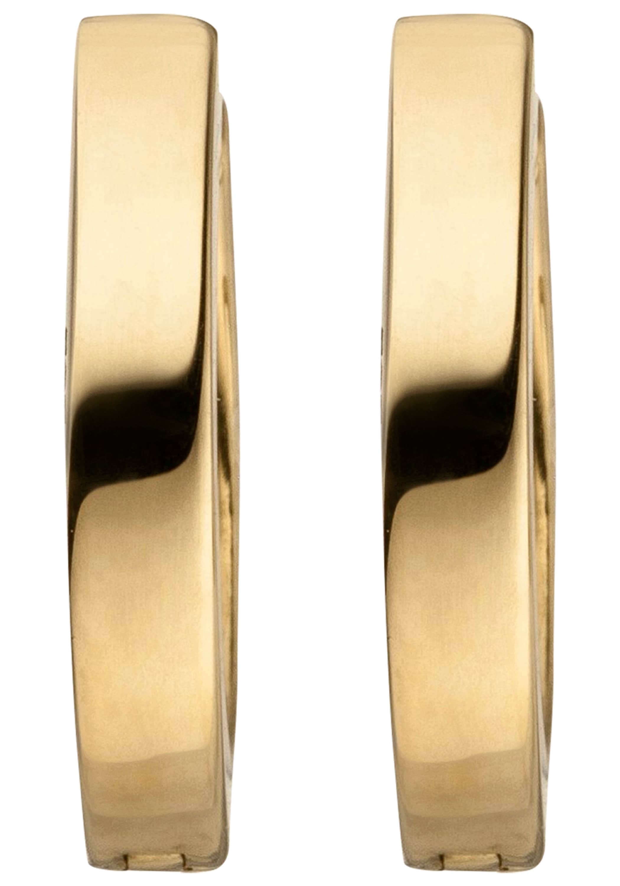 JOBO Paar Creolen 585 Gold 12,5 mm