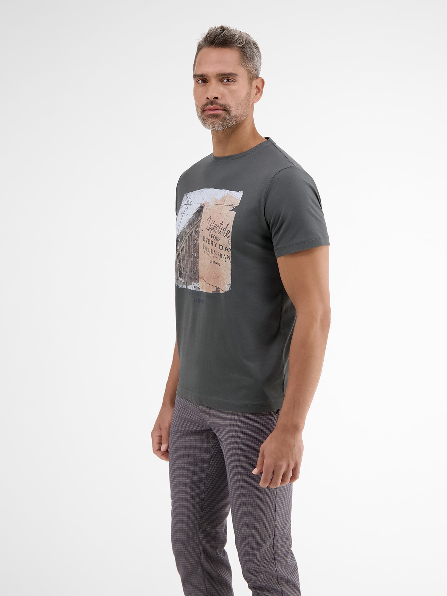 LERROS T-Shirt »LERROS T-Shirt kaufen | mit BAUR ▷ Fotoprint«