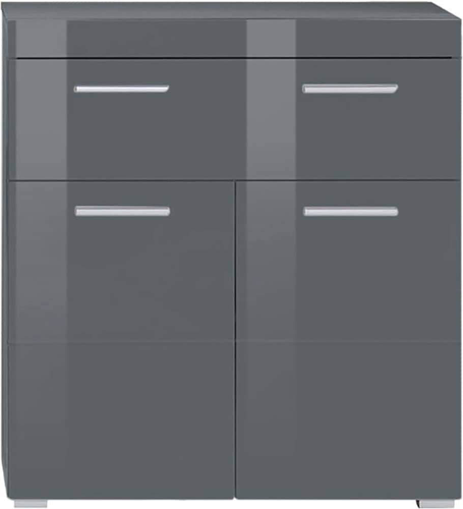 welltime Unterschrank "Avena" Badezimmerschrank mit 1 großen Schubkasten und 2 Türen - 73/31/79 cm