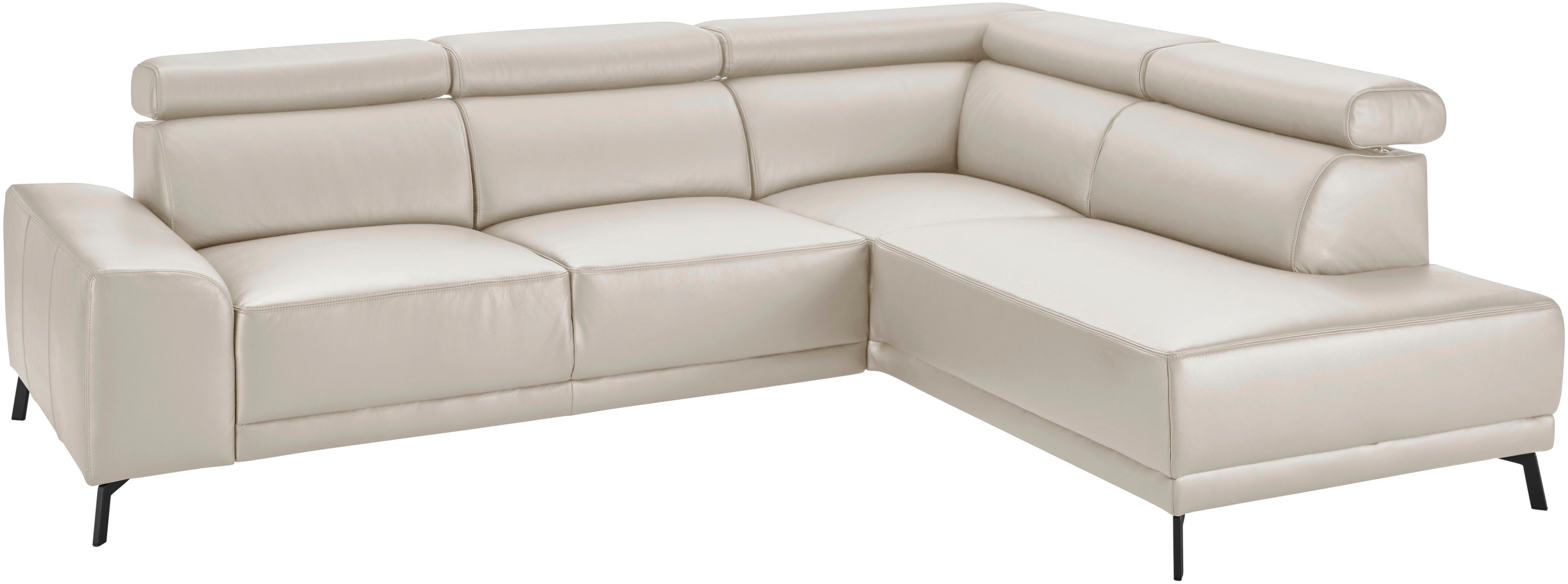 Thumbnail - 3C Candy Ecksofa "Greve modern und bequem, inkl. manueller Kopfteilverstellung, L-Form" wahlweise mit motorischem Sitzvo...