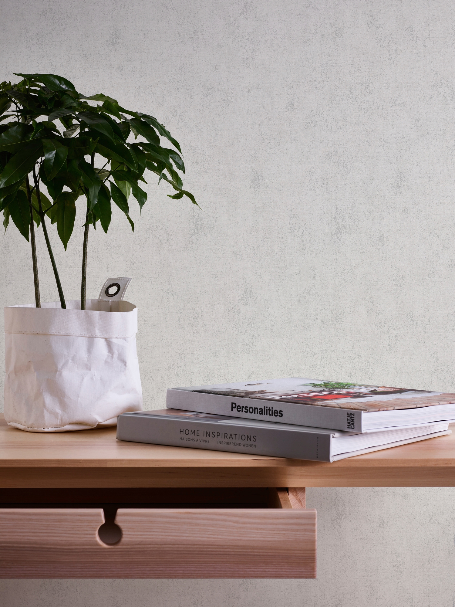 A.S. Création Vliestapete »Neue Bude 2.0 Uni in Vintage Optik«, uni-einfarbig-unifarben, Uni Tapete einfarbig Tapeten Wohnzimmer Schlafzimmer Küche modern Büro
