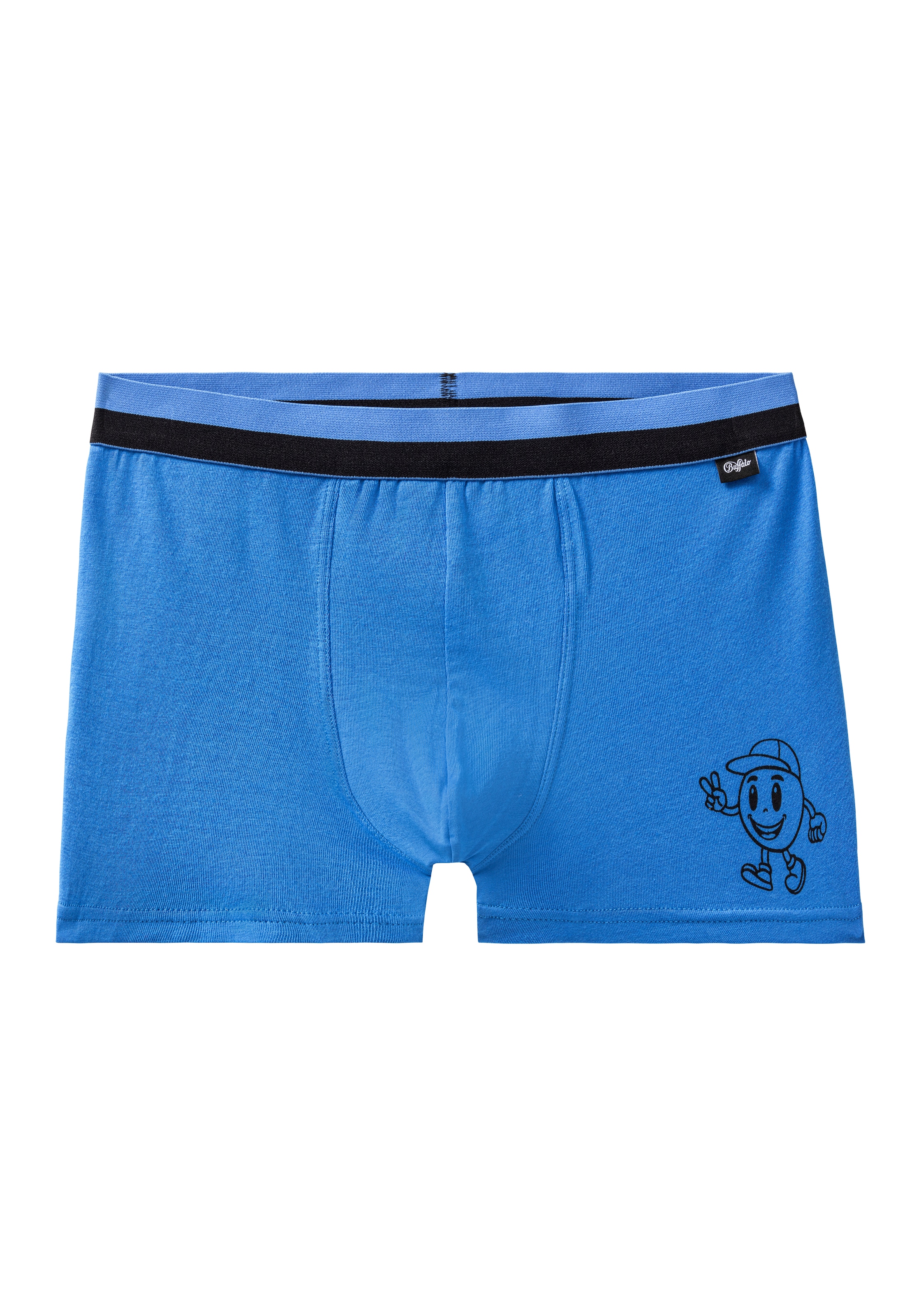 Buffalo Boxer »Boxershorts für Jungen«, (Packung, 4 St.), mit witzigen Icons bedruckt