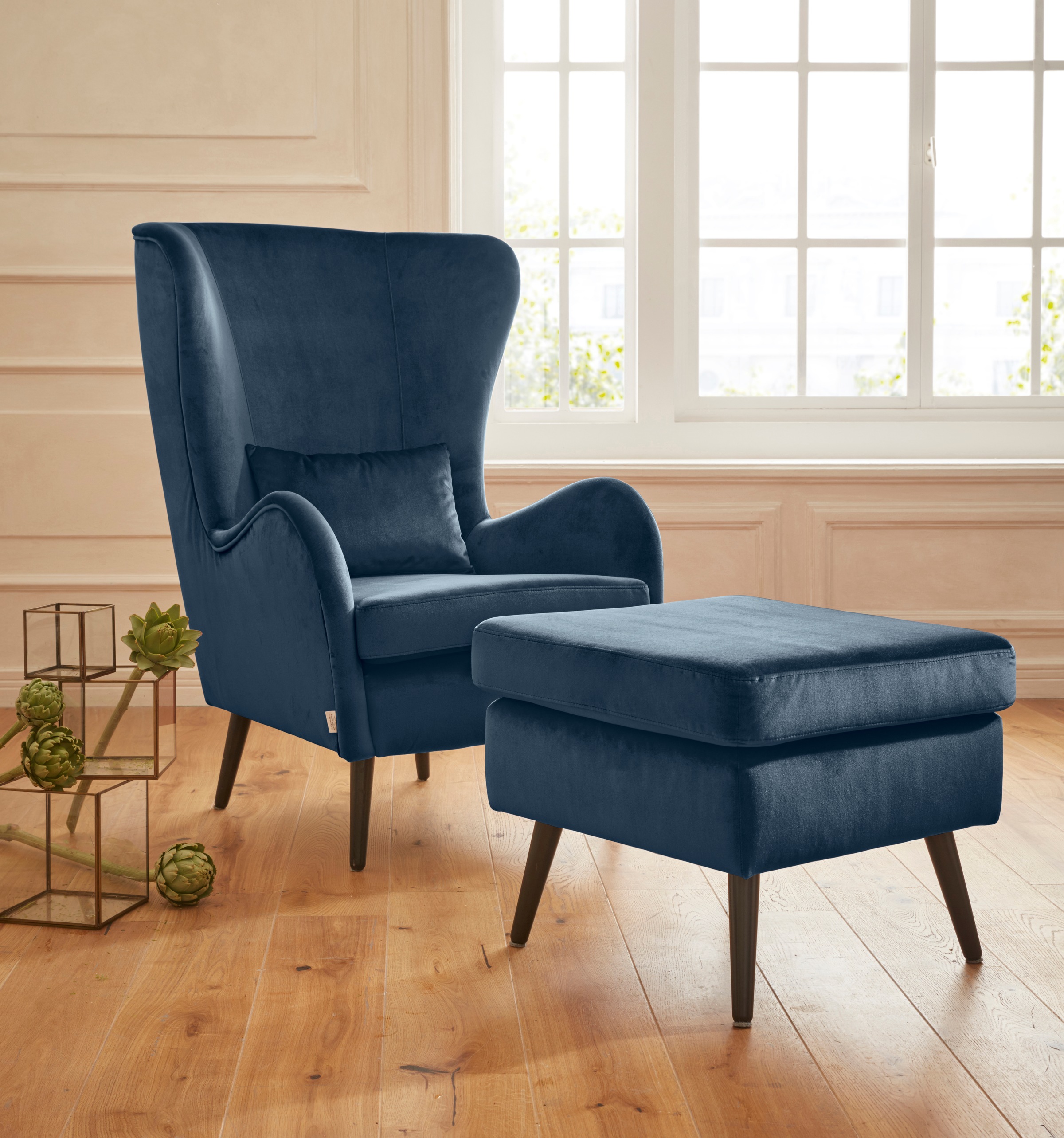 Home affaire Sessel "Sallito, TV-Sessel, Ohrensessel mit" Hocker, in vielen günstig online kaufen