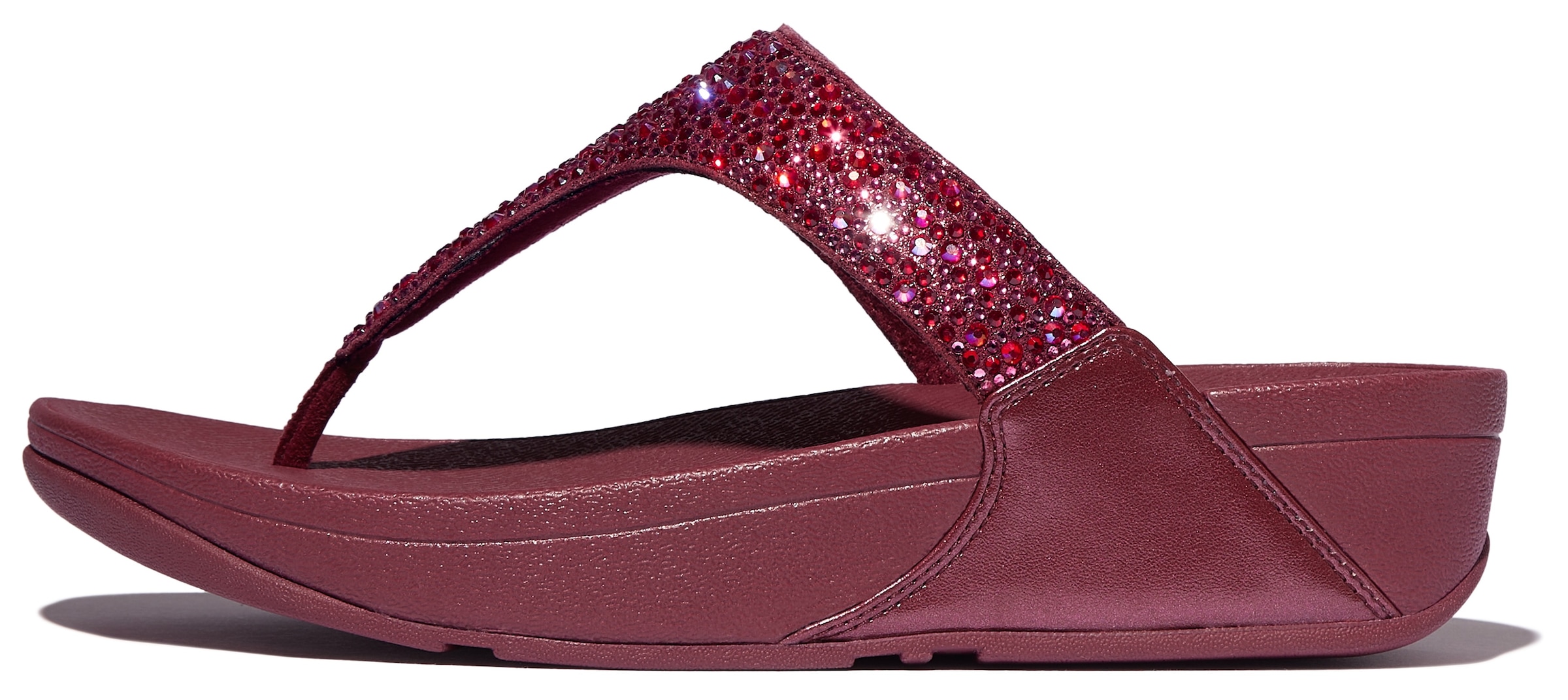 Fitflop Zehentrenner »LULU CRYSTAL«, Sandale, Pantolette mit Schmucksteine