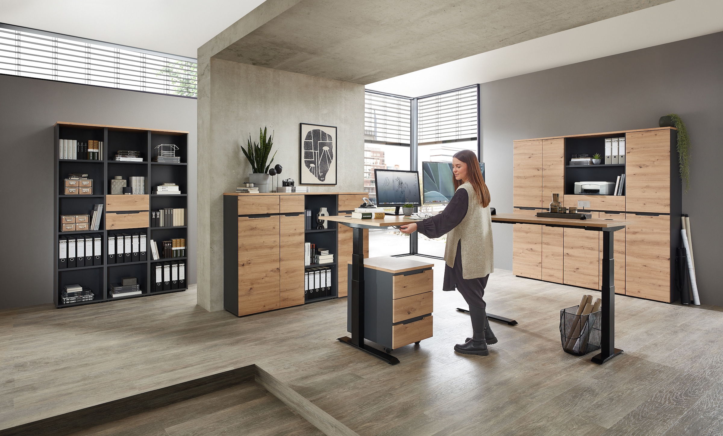 Innostyle Eckschreibtisch 1 Stk. tlg. günstig online kaufen