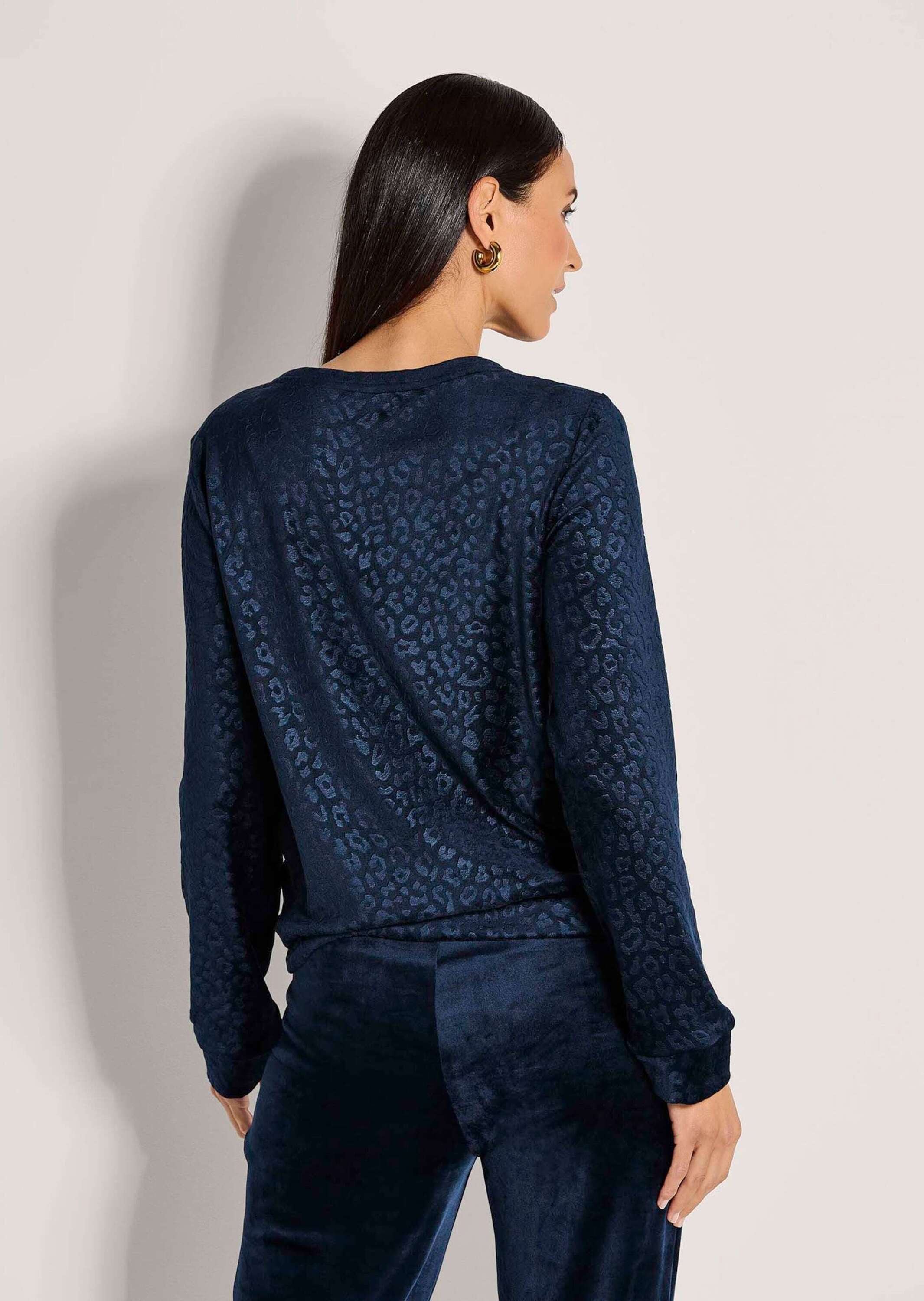 MADELEINE Langarmshirt »Sweatshirt Langarm Animal-Print Pullover«