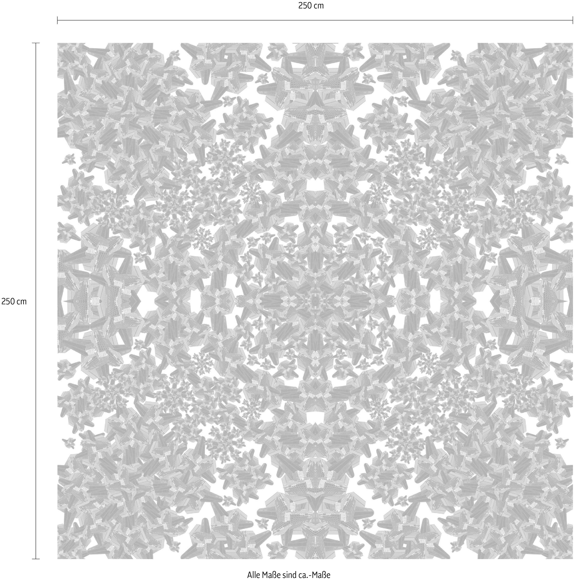 Komar Vliestapete »Digitaldruck Vlies - Urban Structure - Größe 250 x 250 cm«, bedruckt, Wohnzimmer, Schlafzimmer