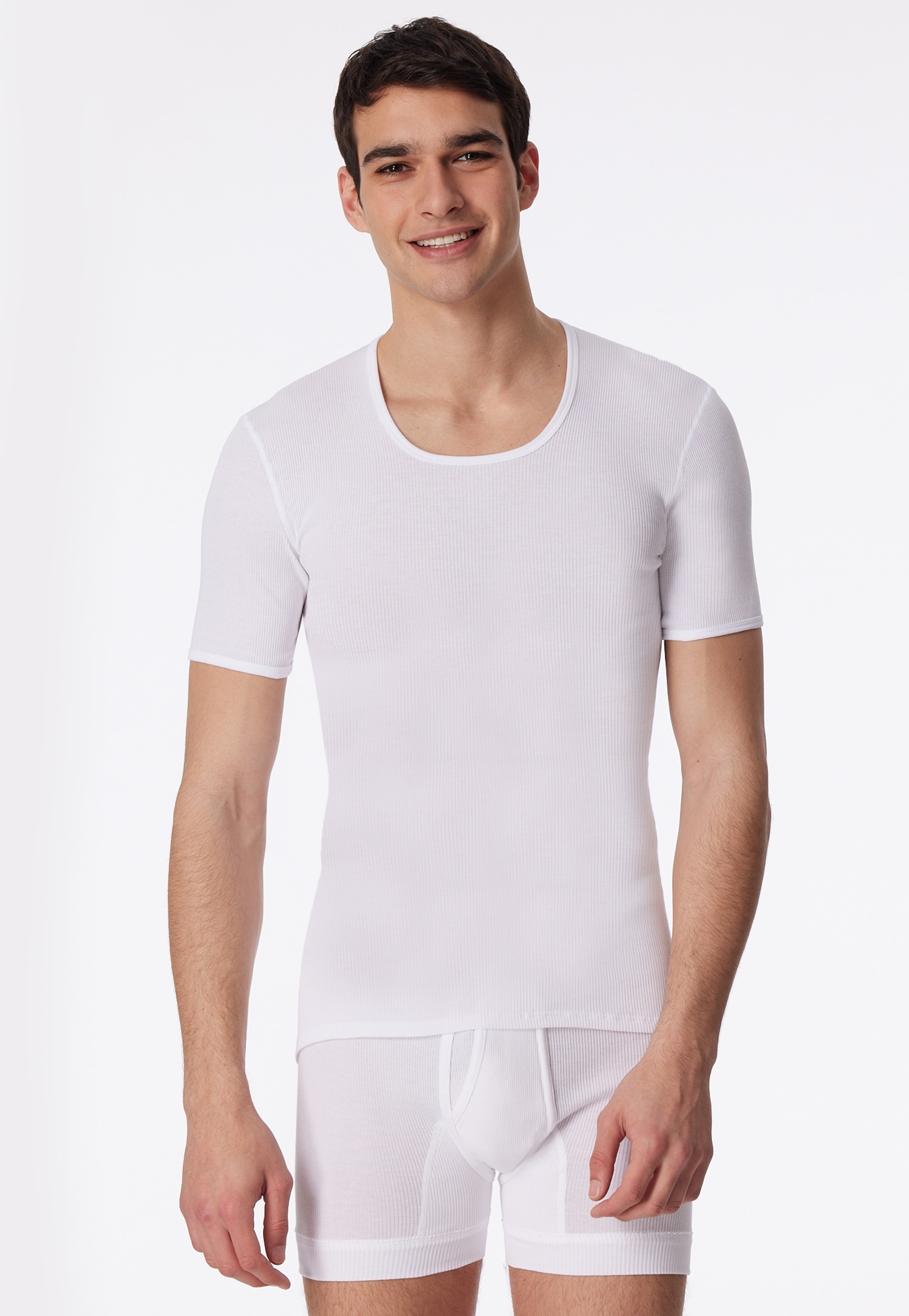 Schiesser Unterziehshirt "Original DR" Funktionsschnitt mit etwas längerer Rückenpartie