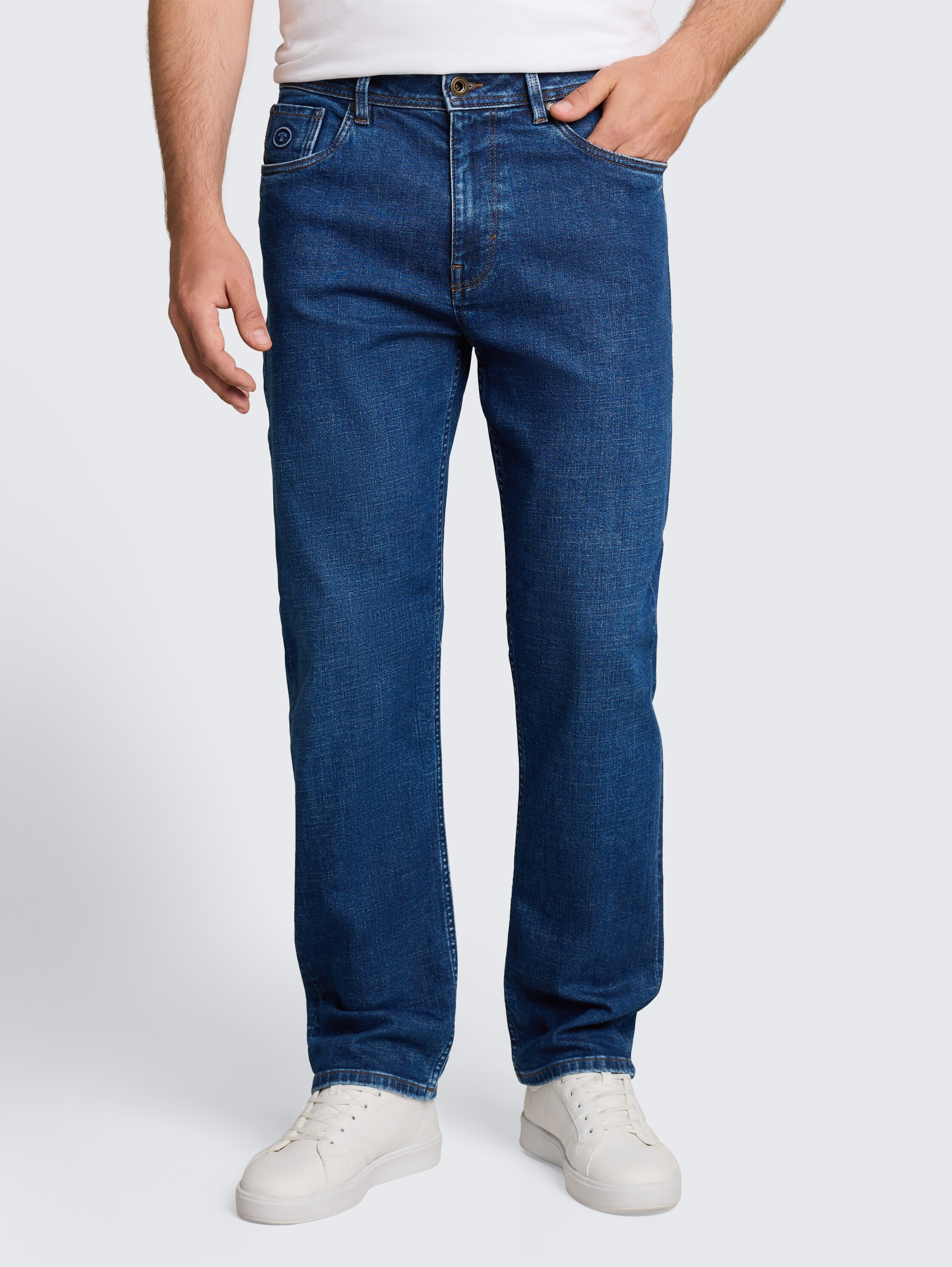 TOM TAILOR 5-Pocket-Jeans im Relaxed Fit / mit Stretch