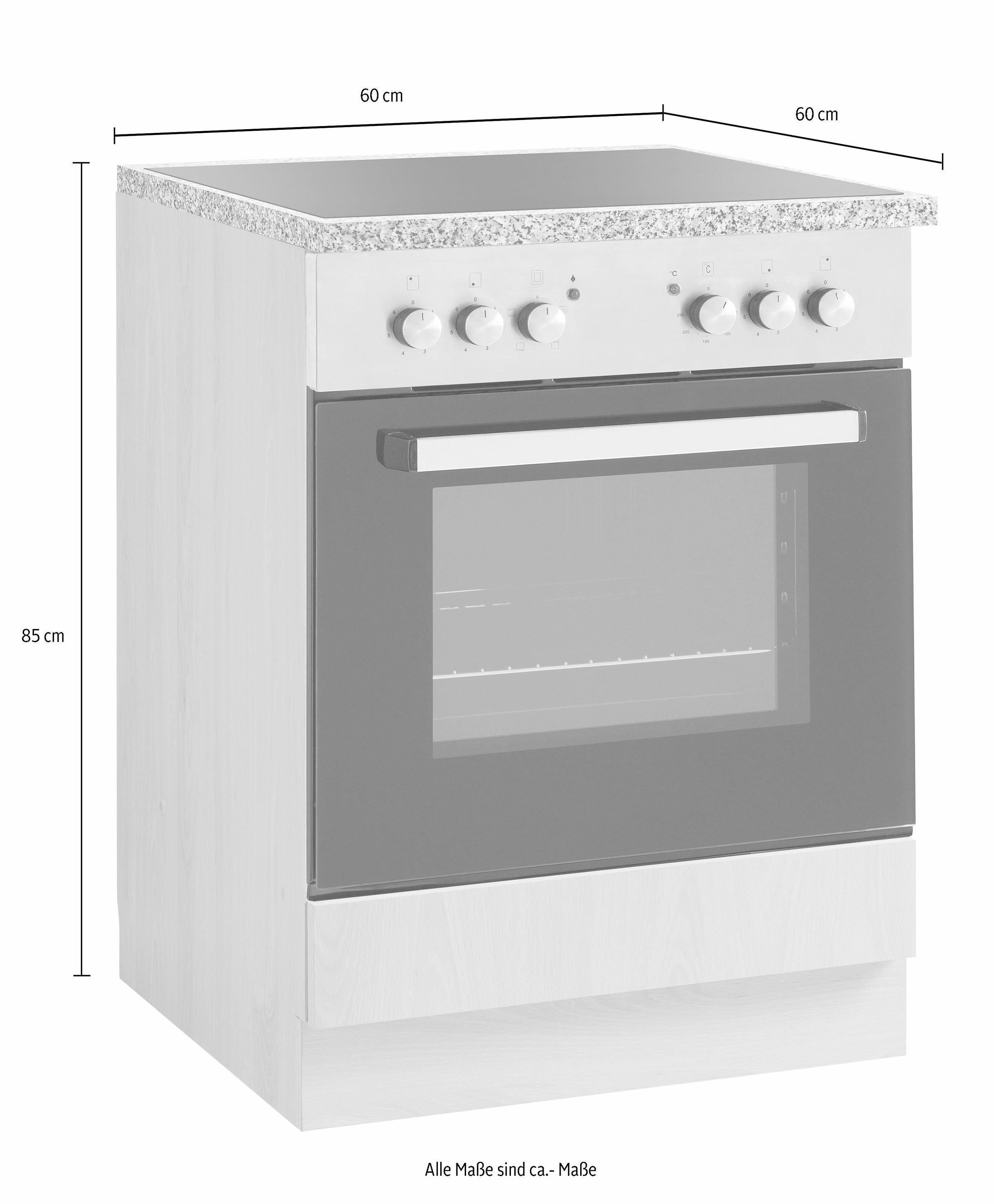 wiho Küchen Herdumbauschrank »Kiel«, 60 cm breit