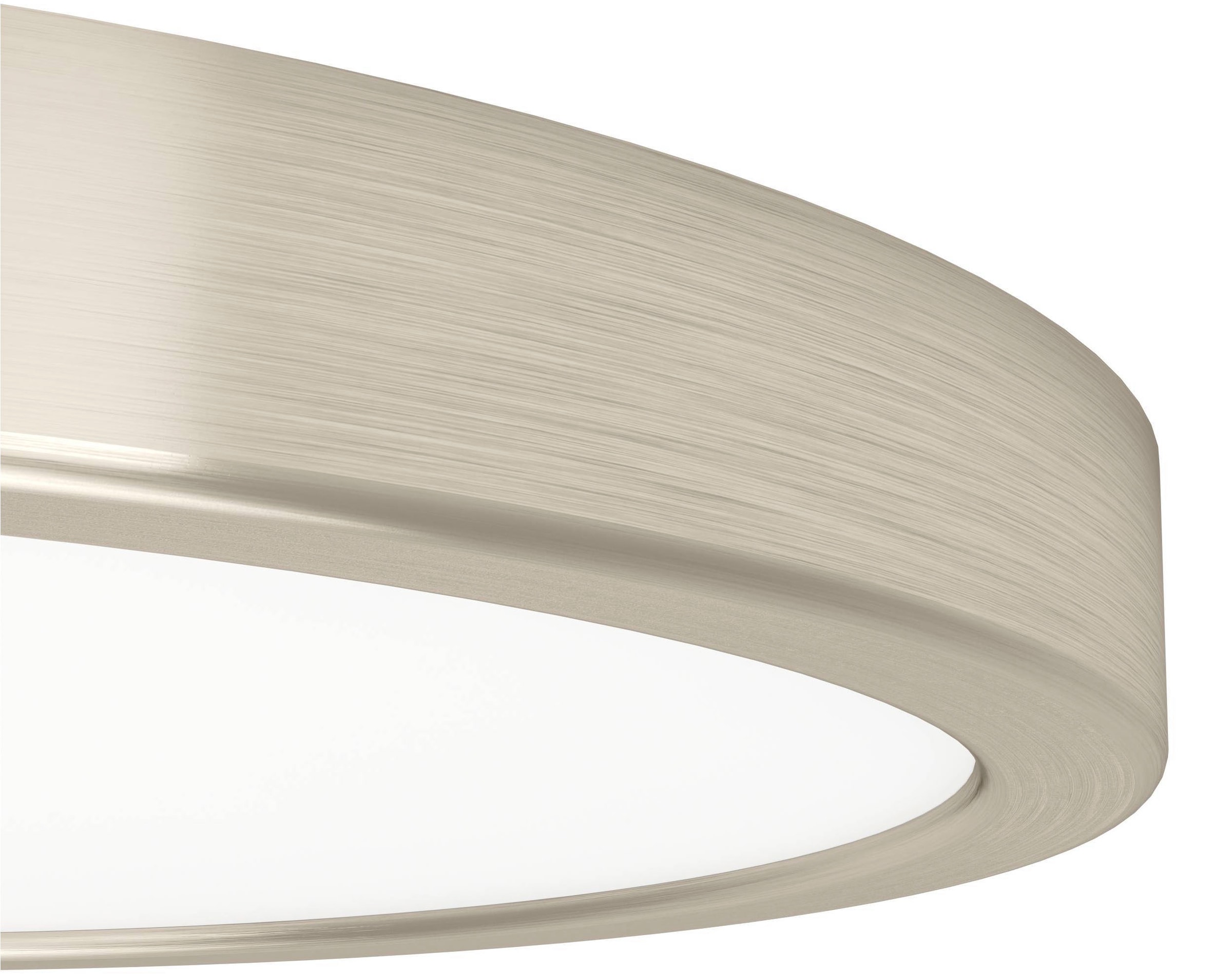 EGLO Aufbauleuchte »Fueva 6 Deckenleuchte, Badlampe Decke, Metall und Kunststoff, IP44« LED-Modul 1 Stk. Kaltweiß | Neutralweiß | Warmweiß Aufbauleuchte - H2,5 x Ø27,8 cm - nickel-matt - 14,2W inkl.