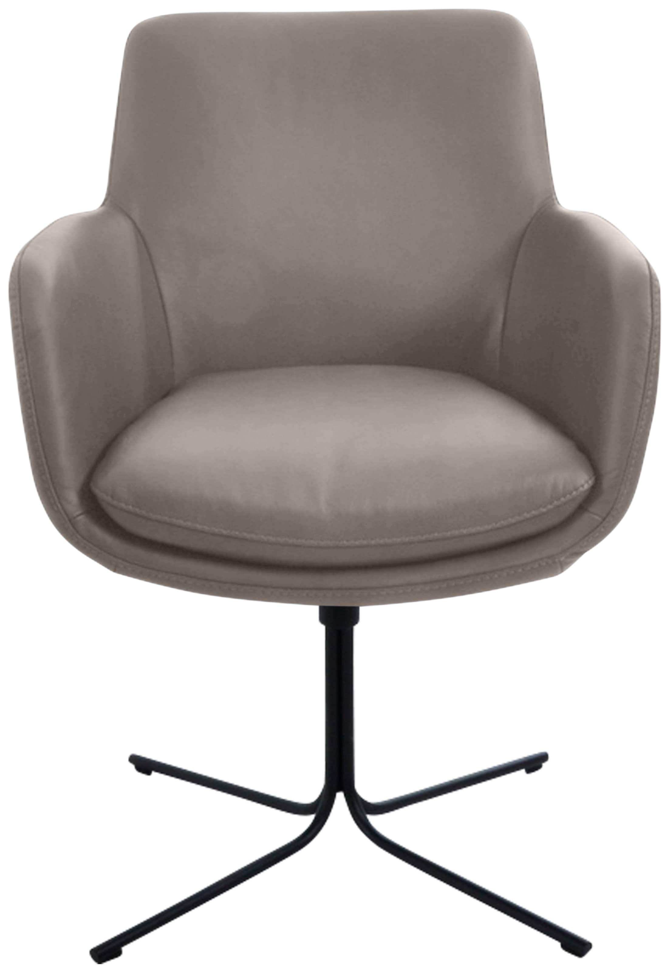 K+W Komfort & Wohnen Drehstuhl "Pego" () filigranem 4-Fuß-Gestell in schwar günstig online kaufen