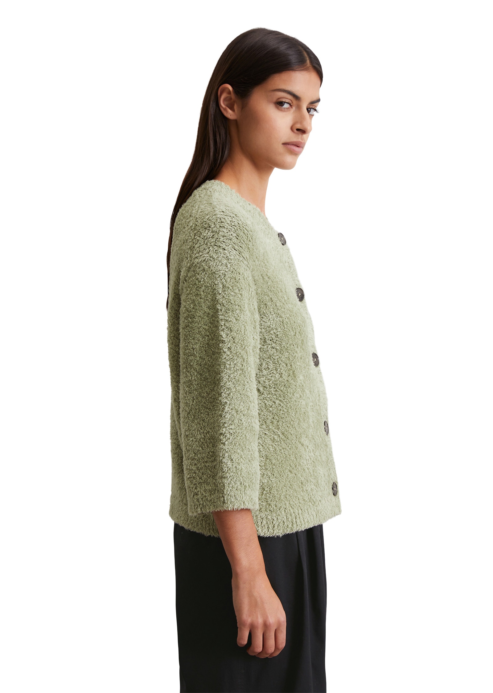 Marc O'Polo Cardigan »aus flauschigem Baumwollgarn«