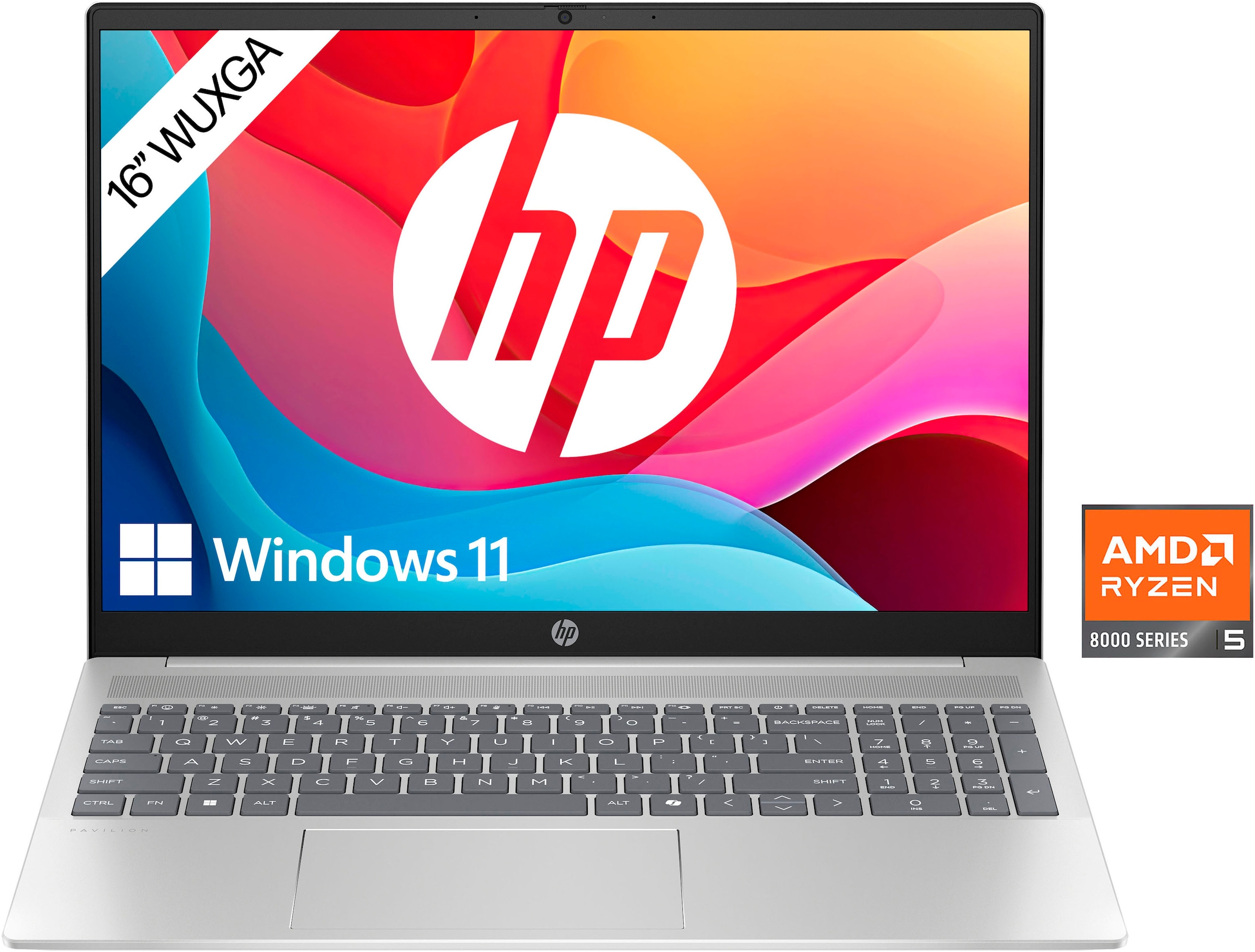 HP Notebook »Pavilion 16-ag0254ng«, 40,6 cm, / 16 Zoll, AMD, Ryzen 5, Radeon Graphics, 512 GB SSD