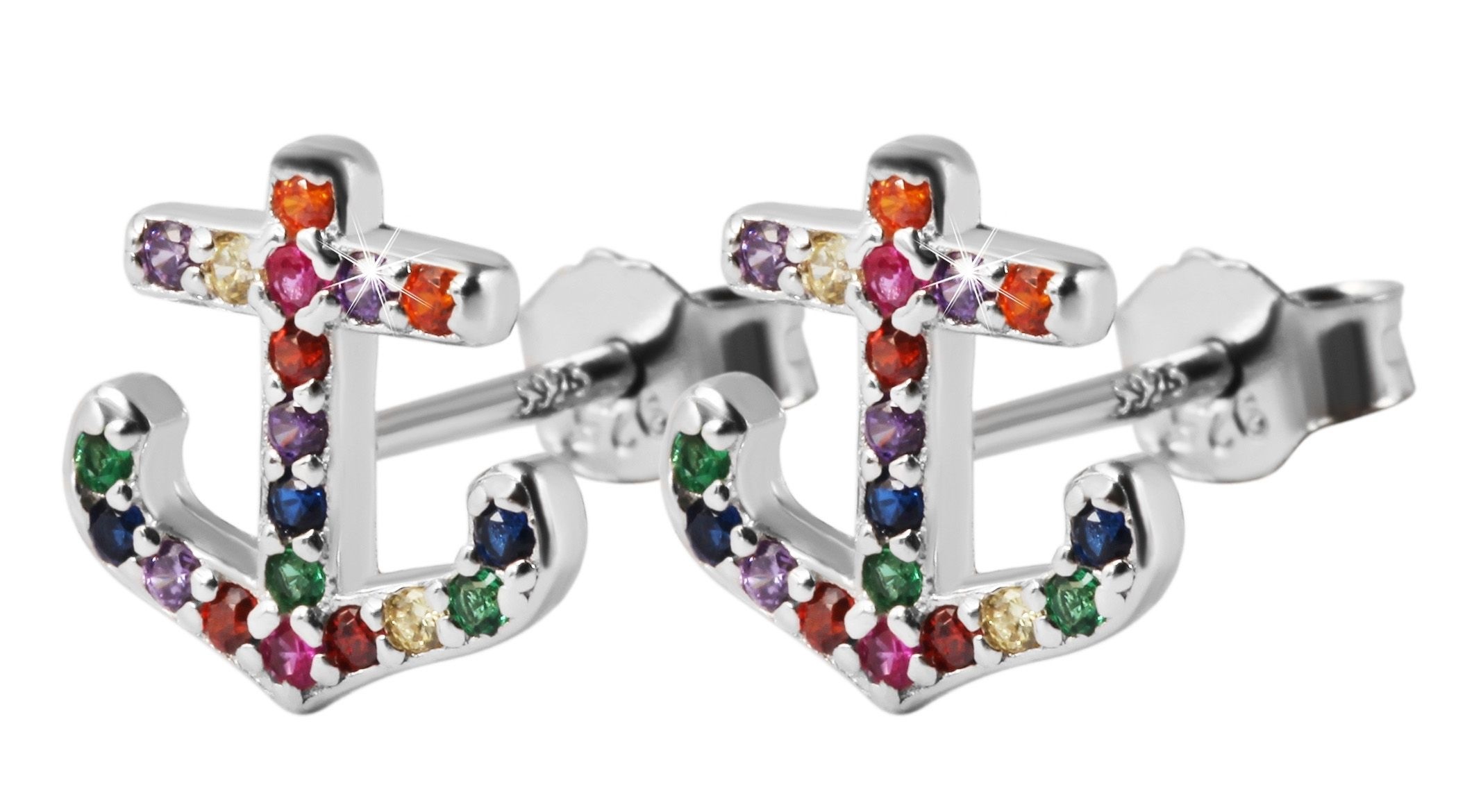 Adelia´s Paar Ohrhänger »Damen Ohrringe – Ohrstecker aus 925 Silber mit Zirkonia« Ein kleines Geschenk mit großer Wirkung