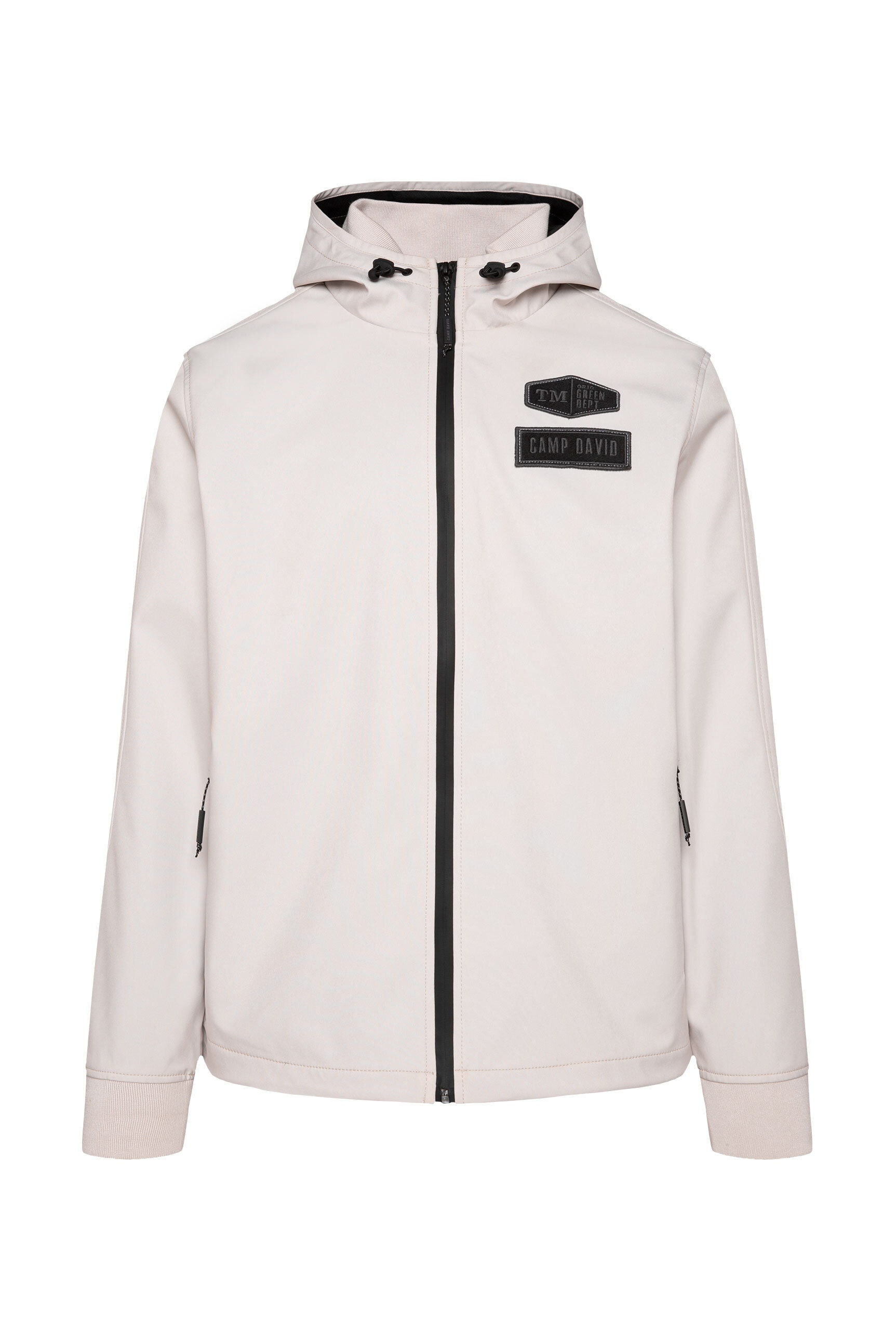 CAMP DAVID Outdoorjacke mit Kapuze mit verstellbarem Gummizug im Saum
