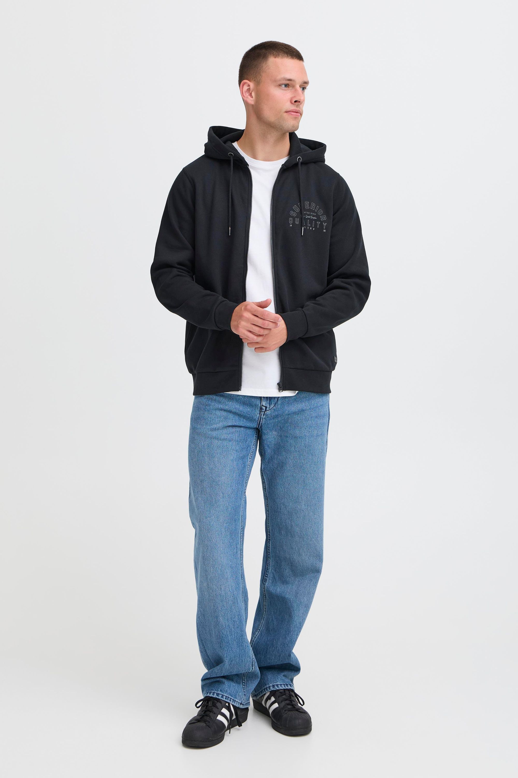 Thumbnail - Blend Kapuzenpullover "BHSunic" Schicke Kapuzenfleecejacke mit Print