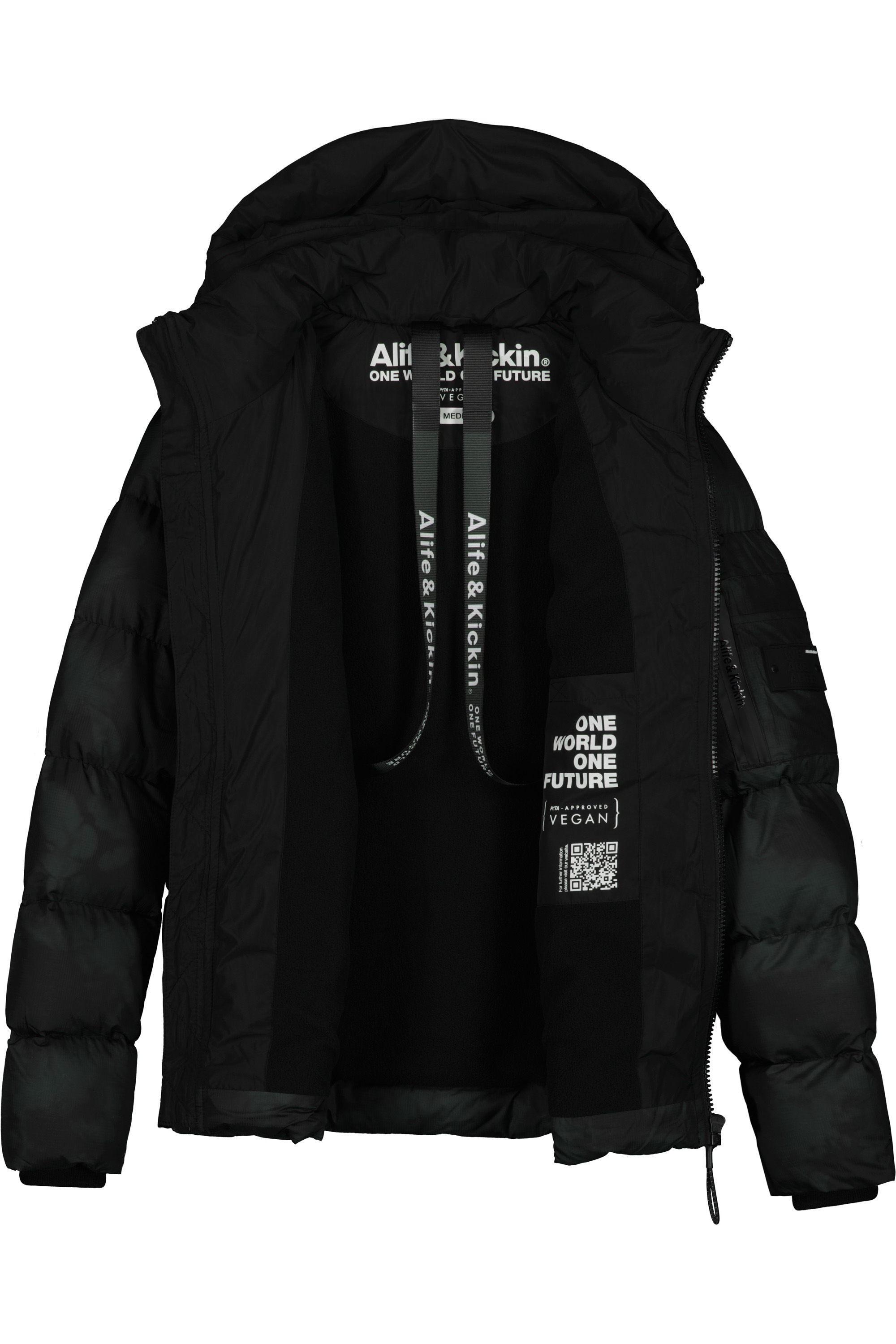 Alife & Kickin Winterjacke »Herren HenryAK B«, mit Kapuze, Warm kurze Jacke, gefüttert mit abnehmbarer Kapuze