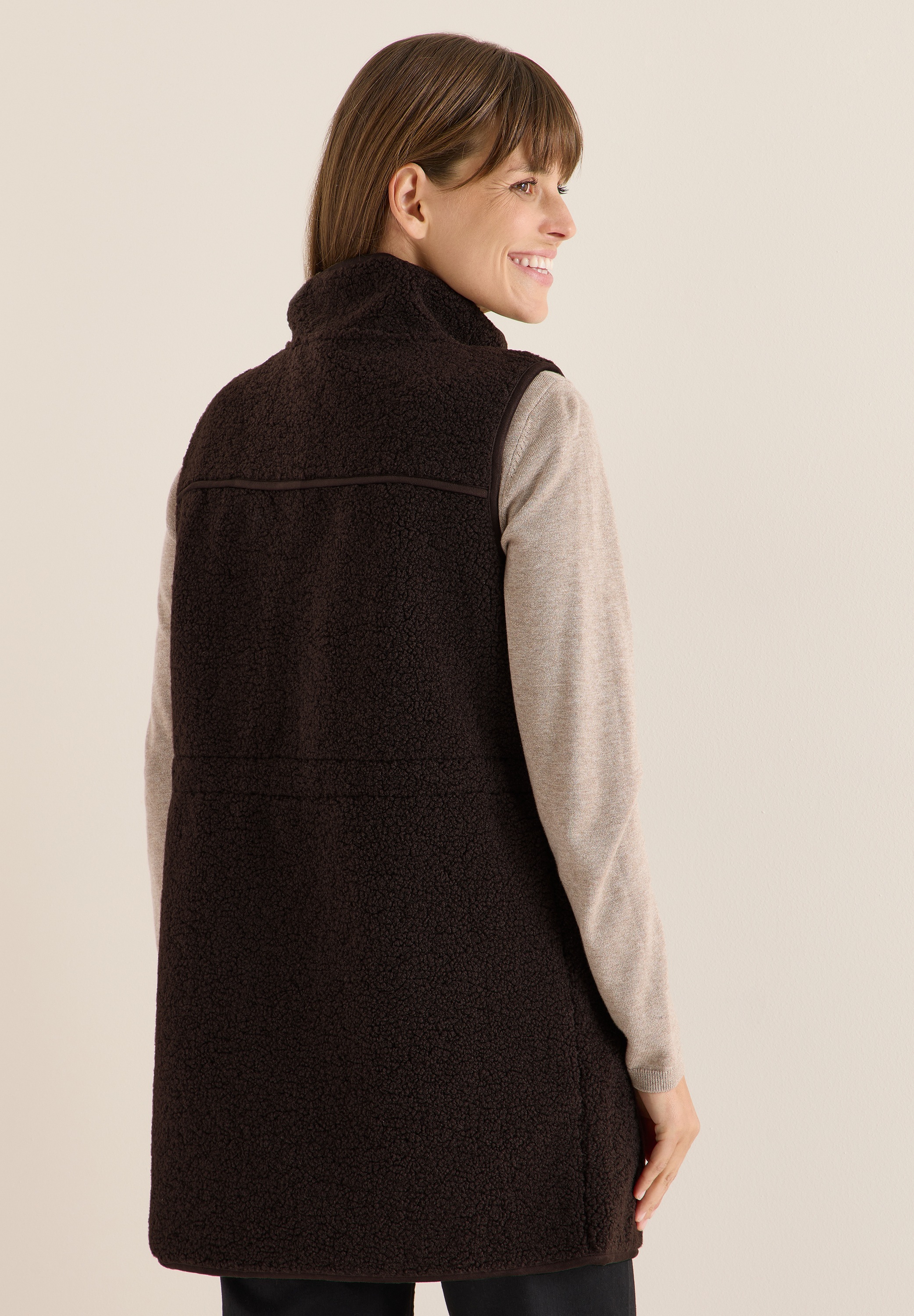 Cecil Fellweste mit Stehkragen günstig online kaufen