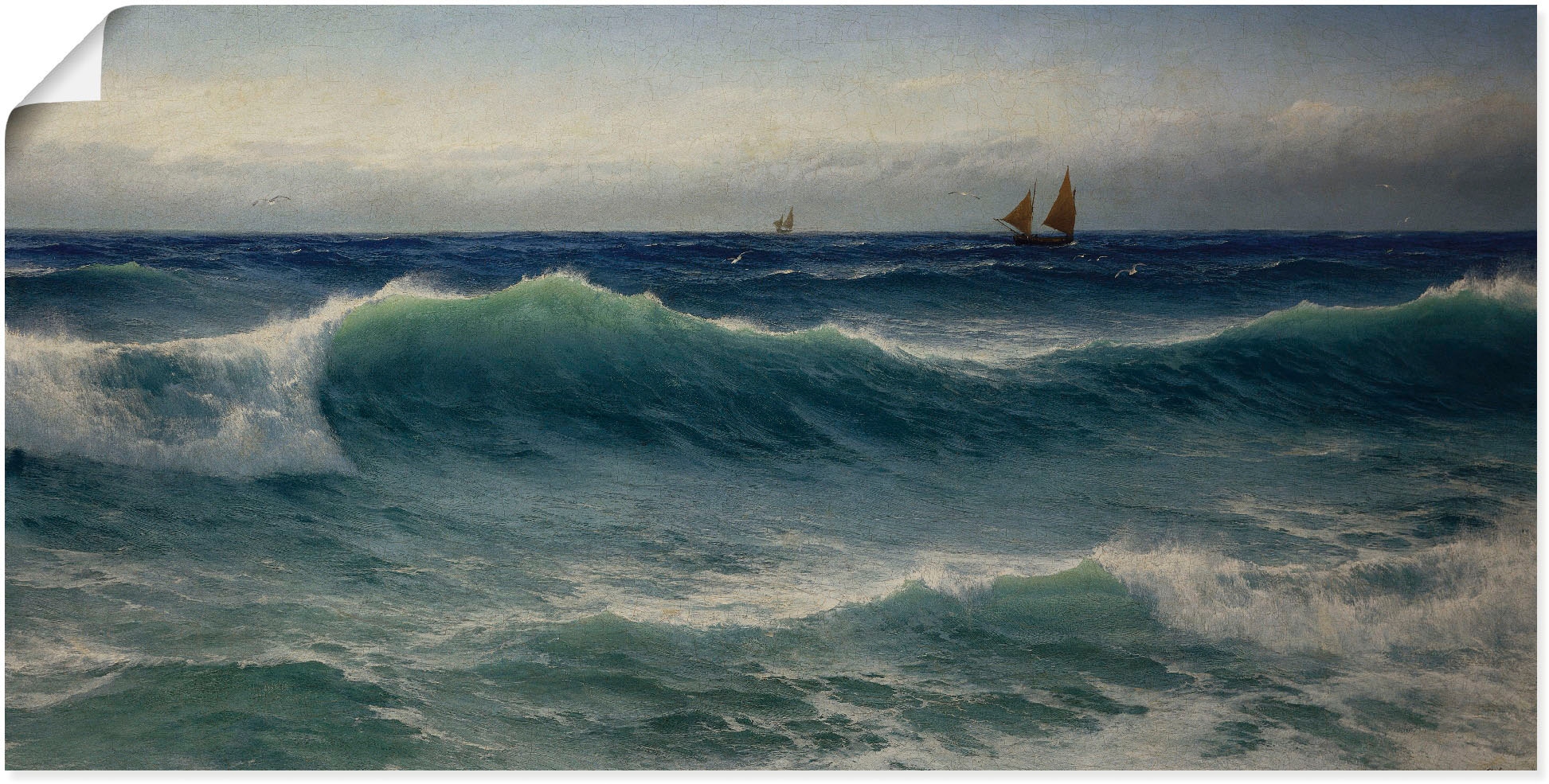 Artland Wandbild »Brechende Wellen. 1893«, Poster Leinwandbild, als Gewässer, BAUR | versch. Wandaufkleber in Größen (1 St.), oder bestellen