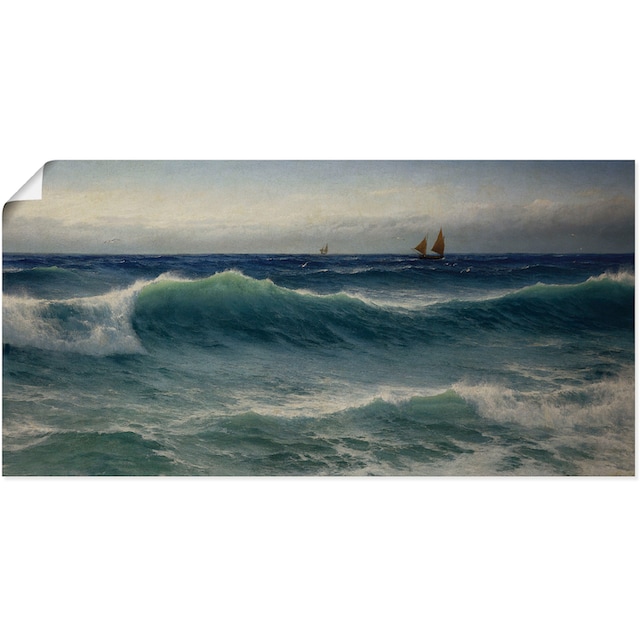 Artland Wandbild »Brechende Wellen. 1893«, Gewässer, (1 St.), als  Leinwandbild, Wandaufkleber oder Poster in versch. Größen bestellen | BAUR