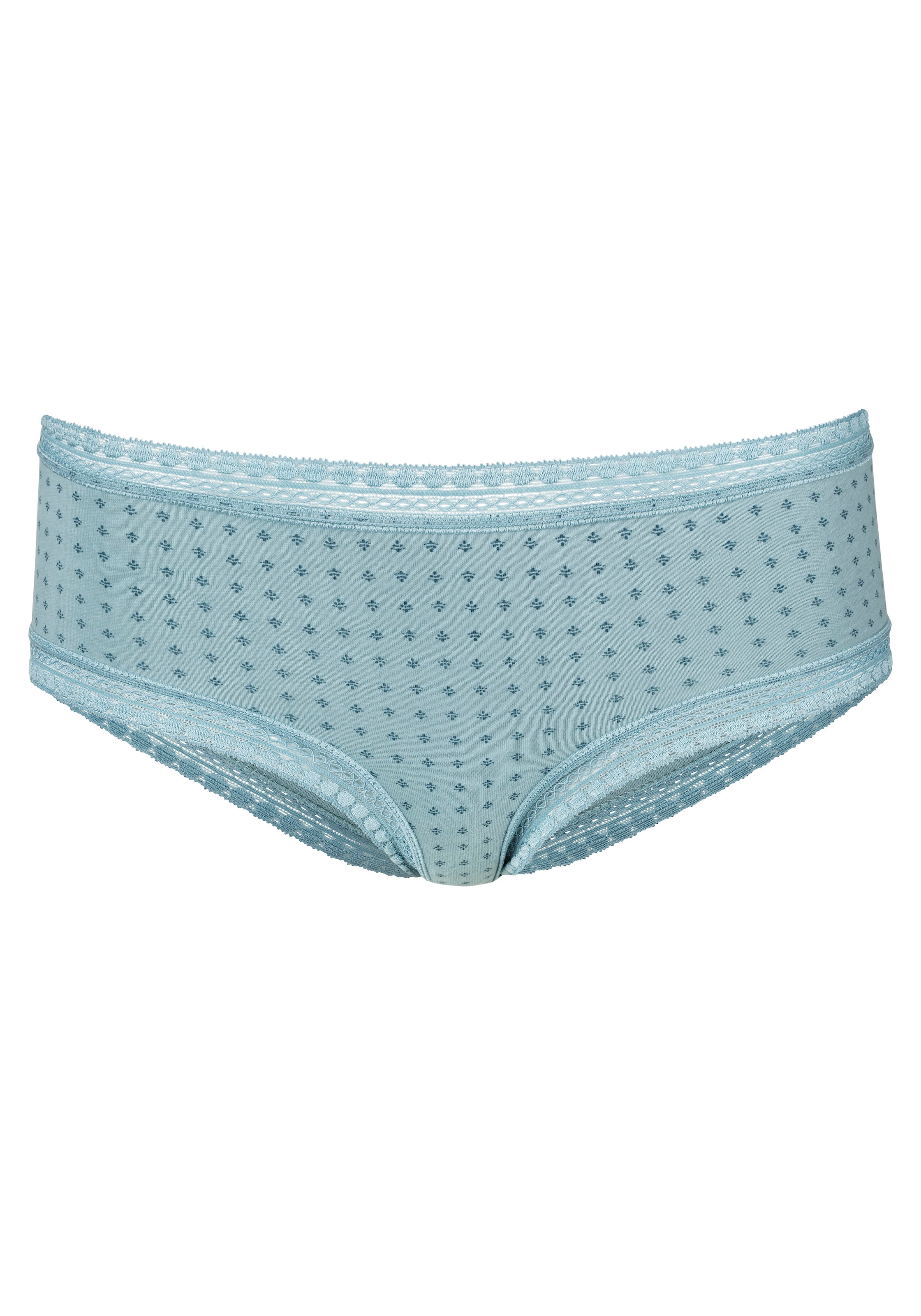 LASCANA Panty, (3er-Pack), aus elastischer Baumwolle mit weicher Spitze