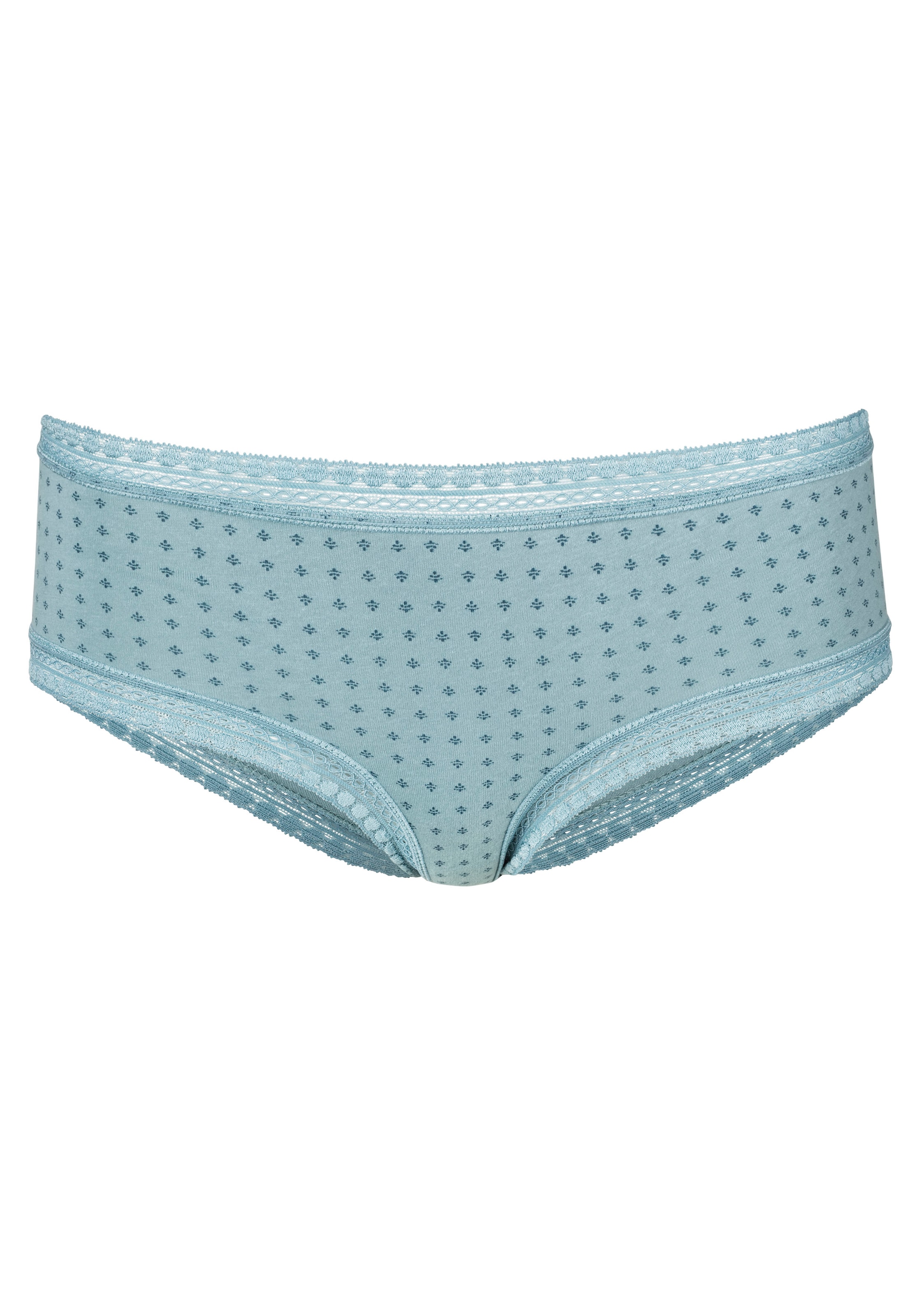 LASCANA Panty, (Packung, 3 St.), aus elastischer Baumwolle mit weicher Spitze