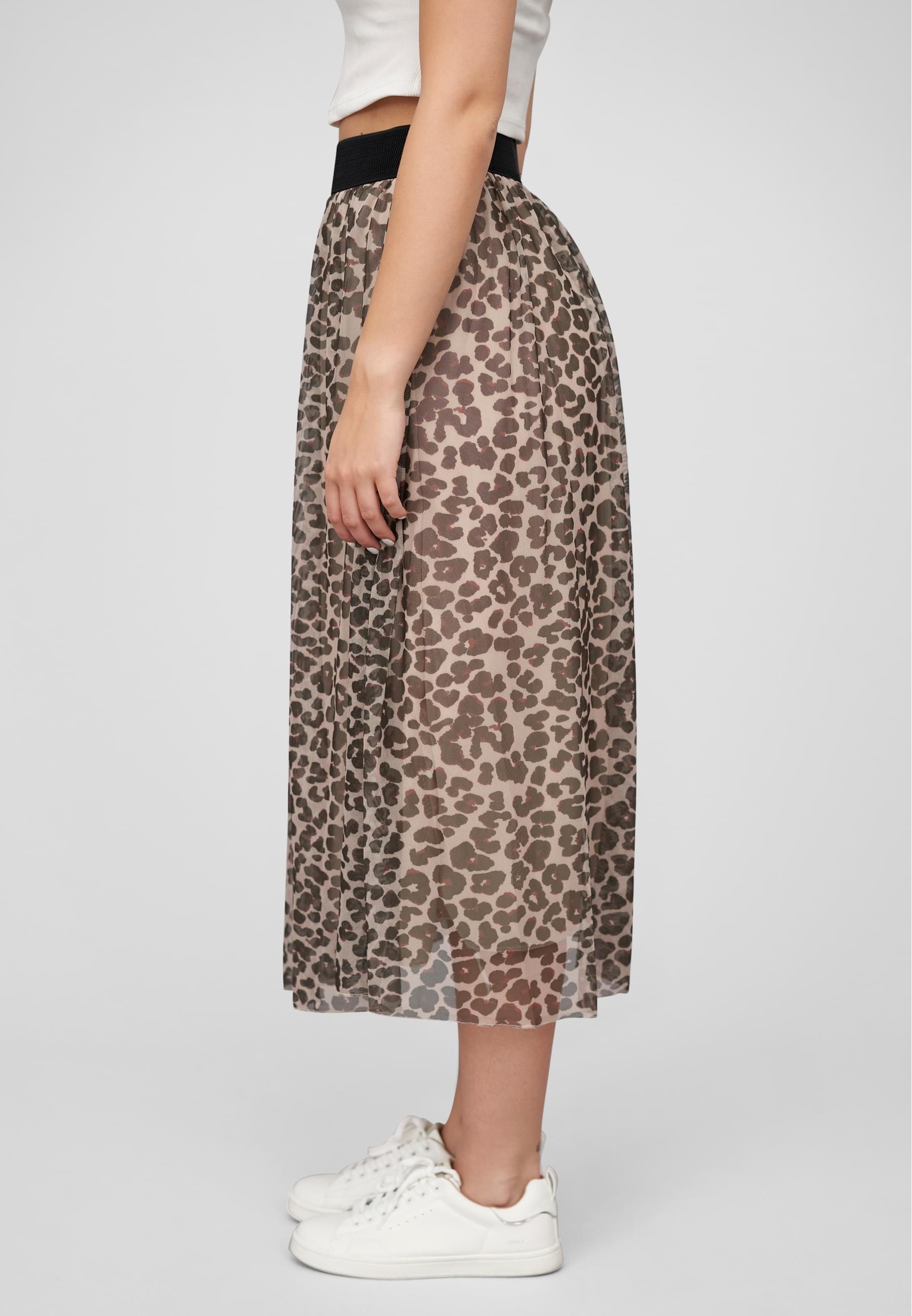 CLOUD 5IVE Sommerrock »CLOUD 5IVE Longform Rock mit Leoprint und Gummiband« 1 Stk. tlg.