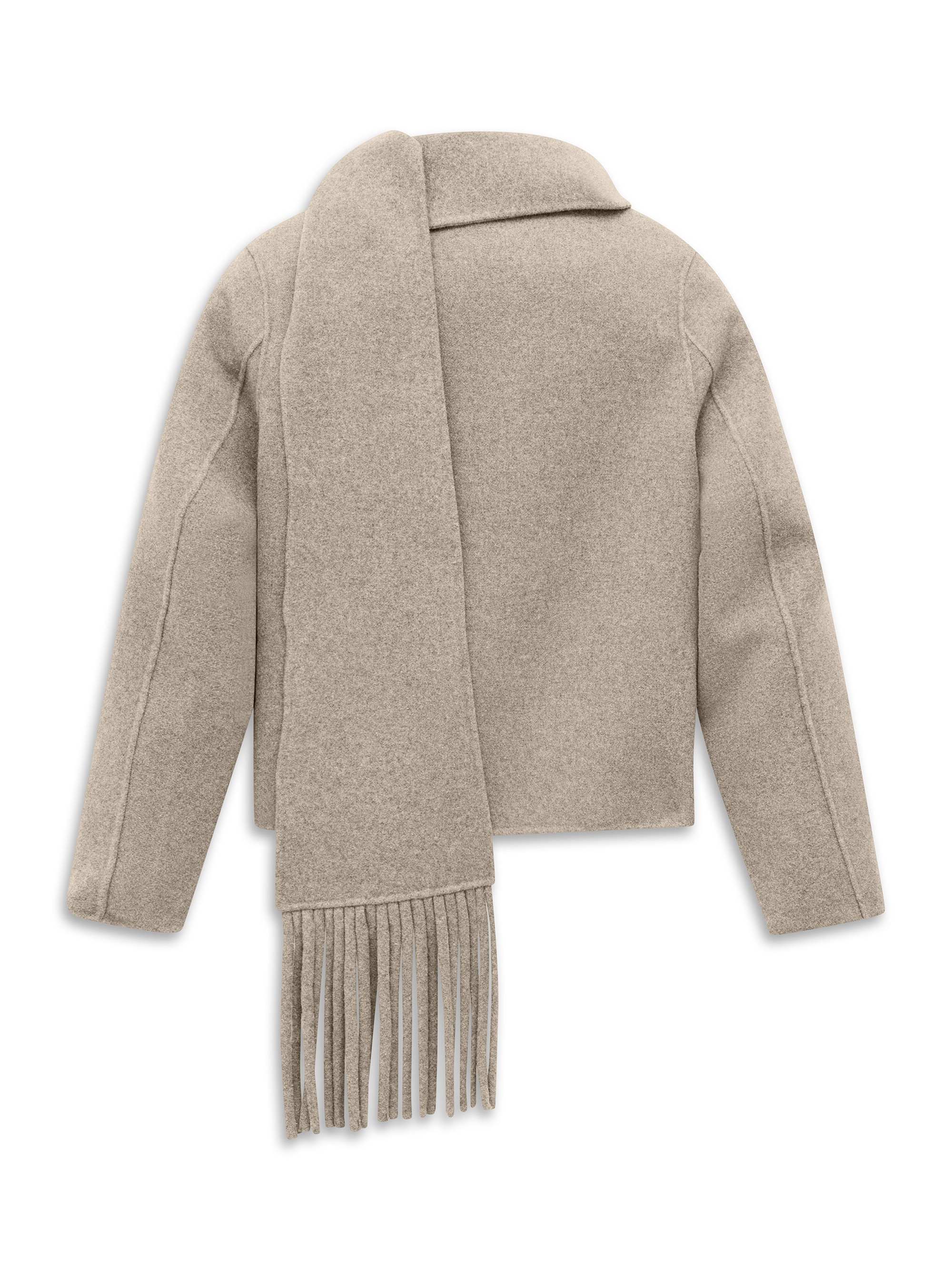 bugatti Kurzjacke »Regular Fit« ohne Kapuze Doubleface Wollmix passender Schal inklusive