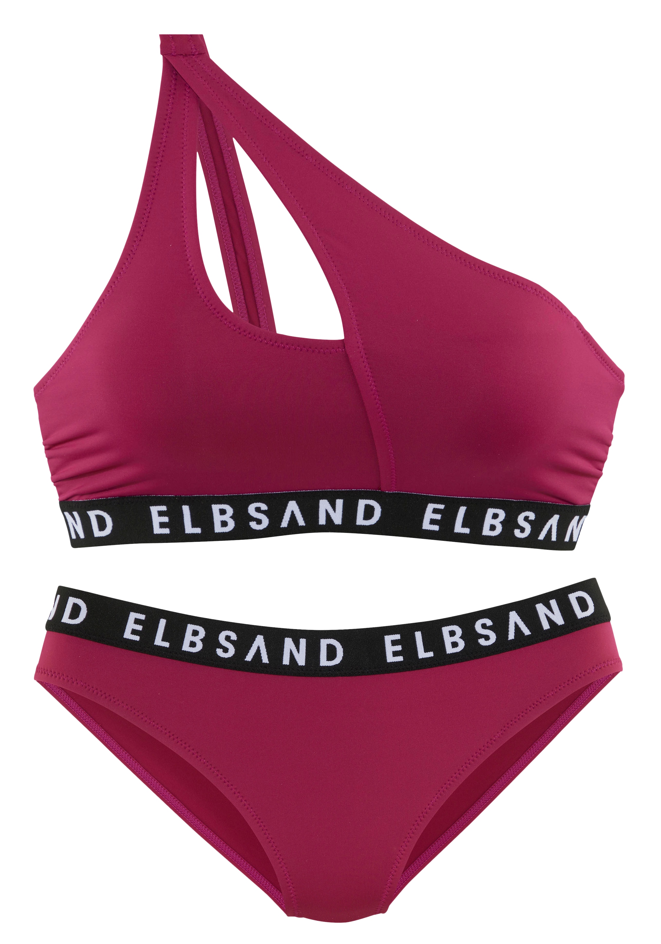 Elbsand Bustier-Bikini, mit Markenschriftzügen in Kontrastfarbe