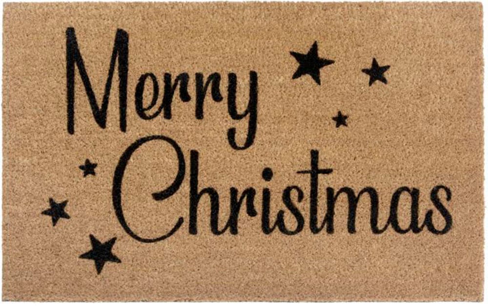 HANSE Home Fußmatte »Kokos Christmas Stars«, rechteckig, Kokos,  Schmutzfangmatte, Outdoor, Rutschfest, Innen, Kokosmatte, Flur | BAUR